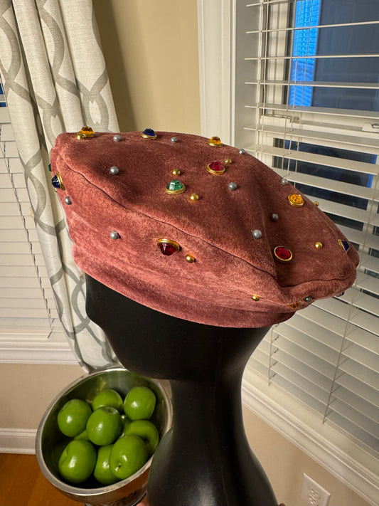 Whittall & Shon Bejeweled Beret