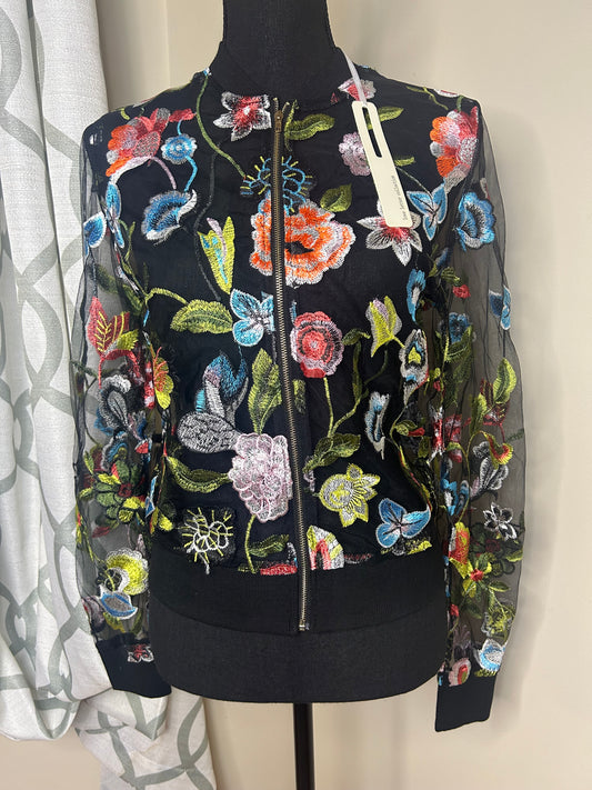 Love Letter Collection Sheer Embroidered Jacket NWT
