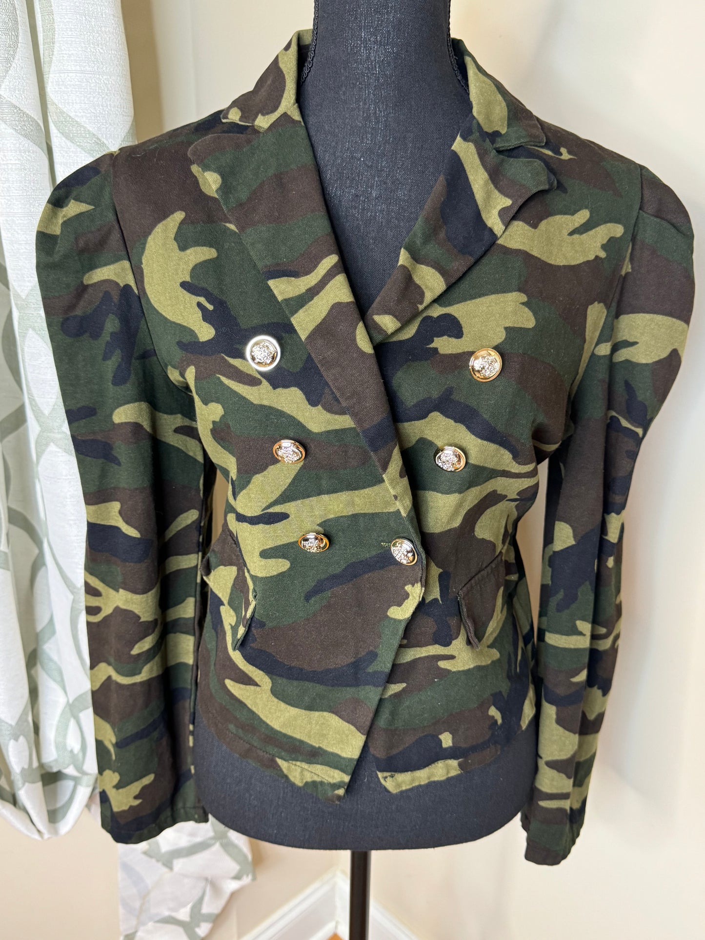 Camouflage Cropped Jacket