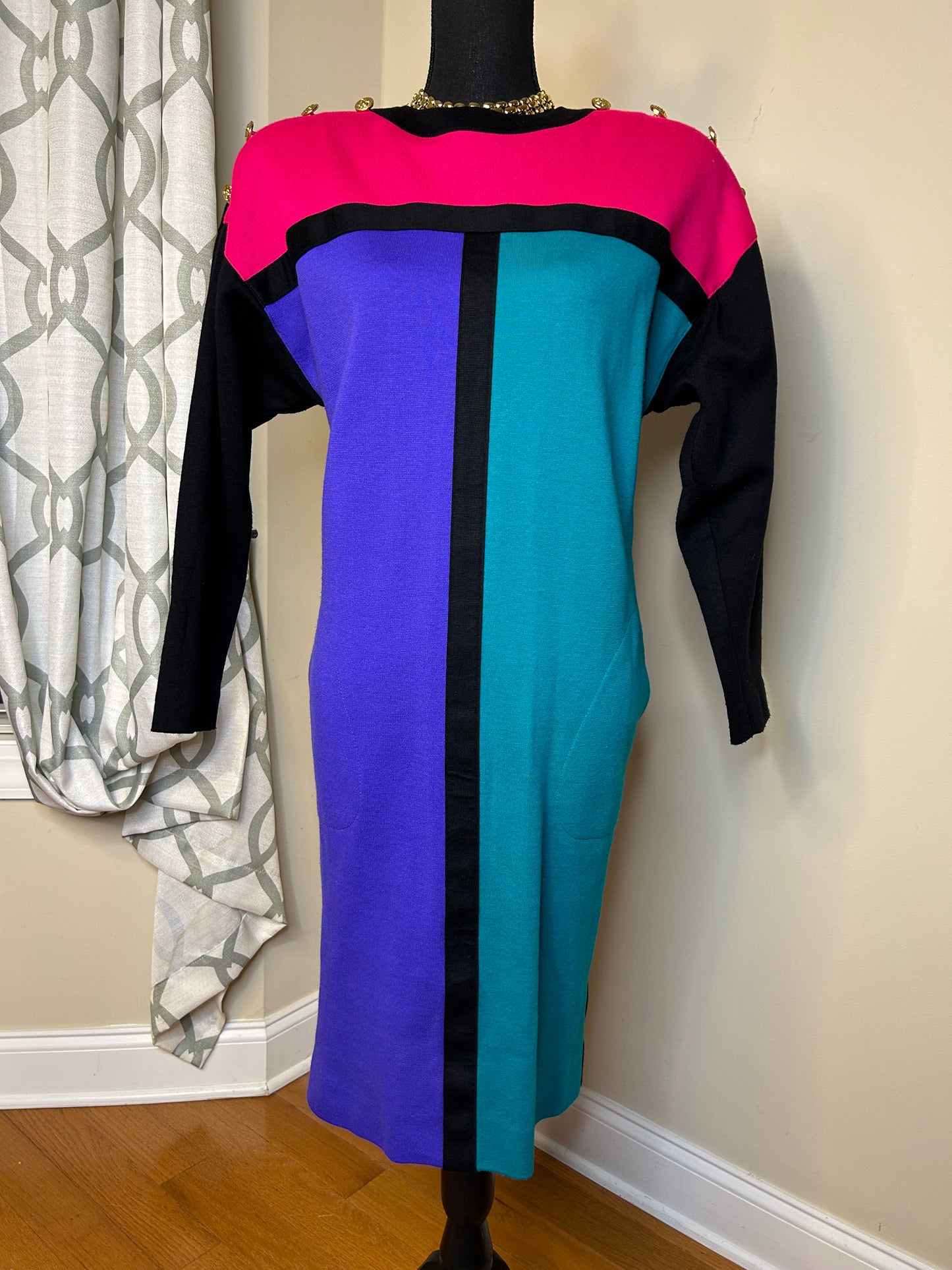 Leslie Fay Colorblock Dress