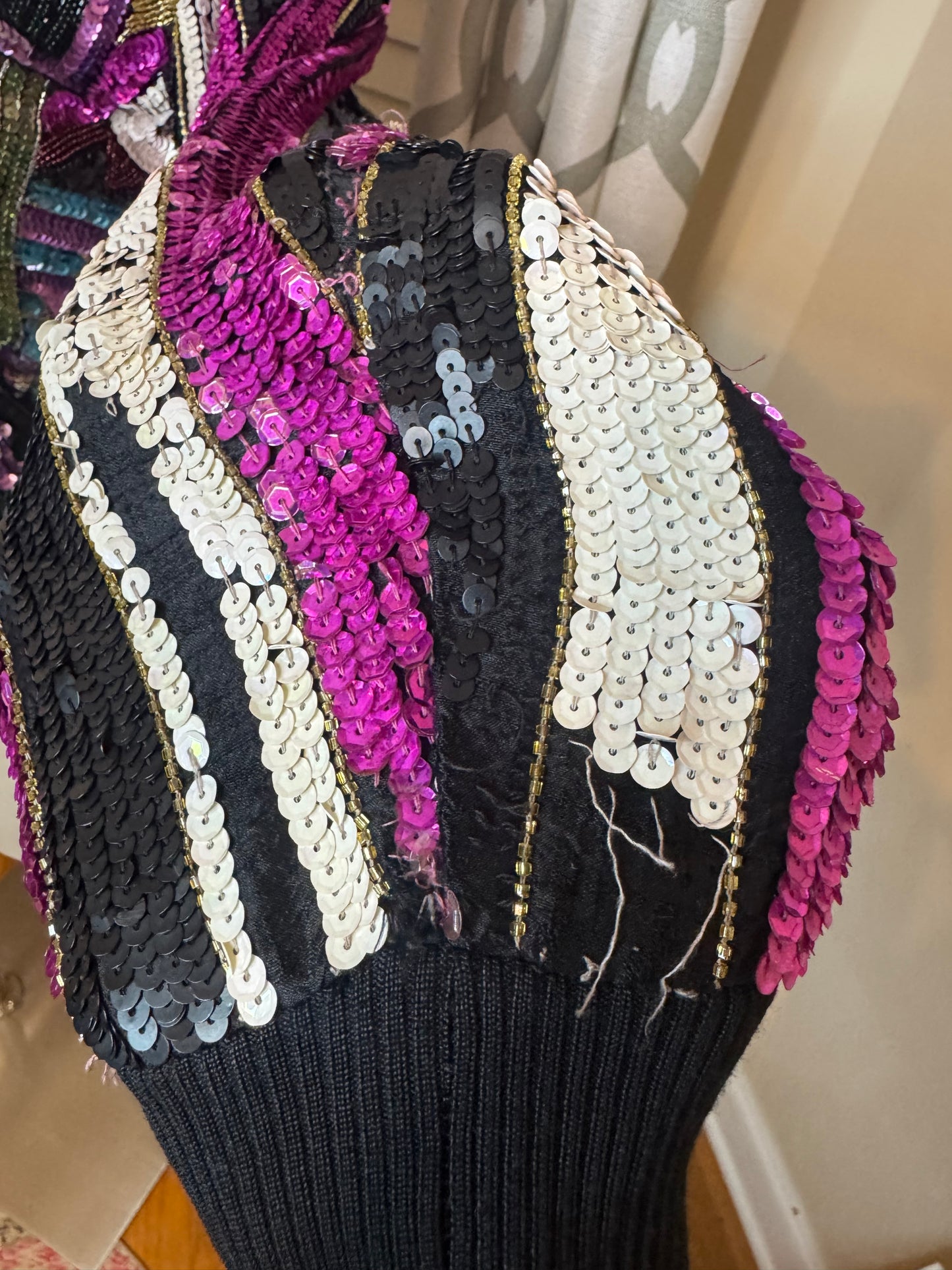 Rare Vintage Jewel Tone Bomber Jacket