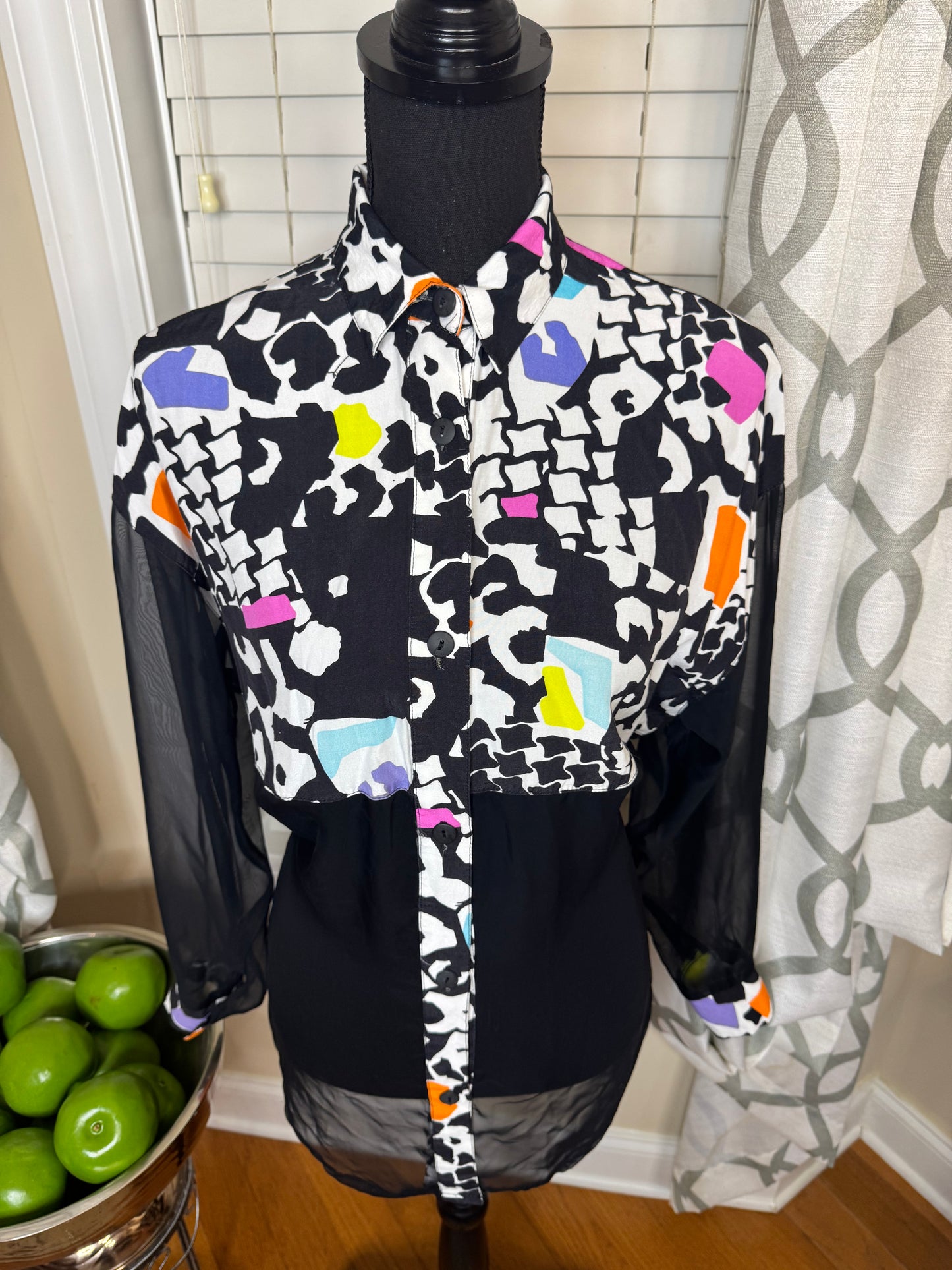 Judy Knapp Black and White Shirt