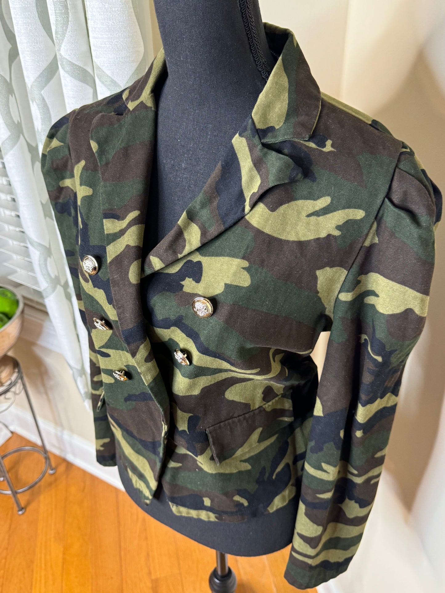 Camouflage Cropped Jacket