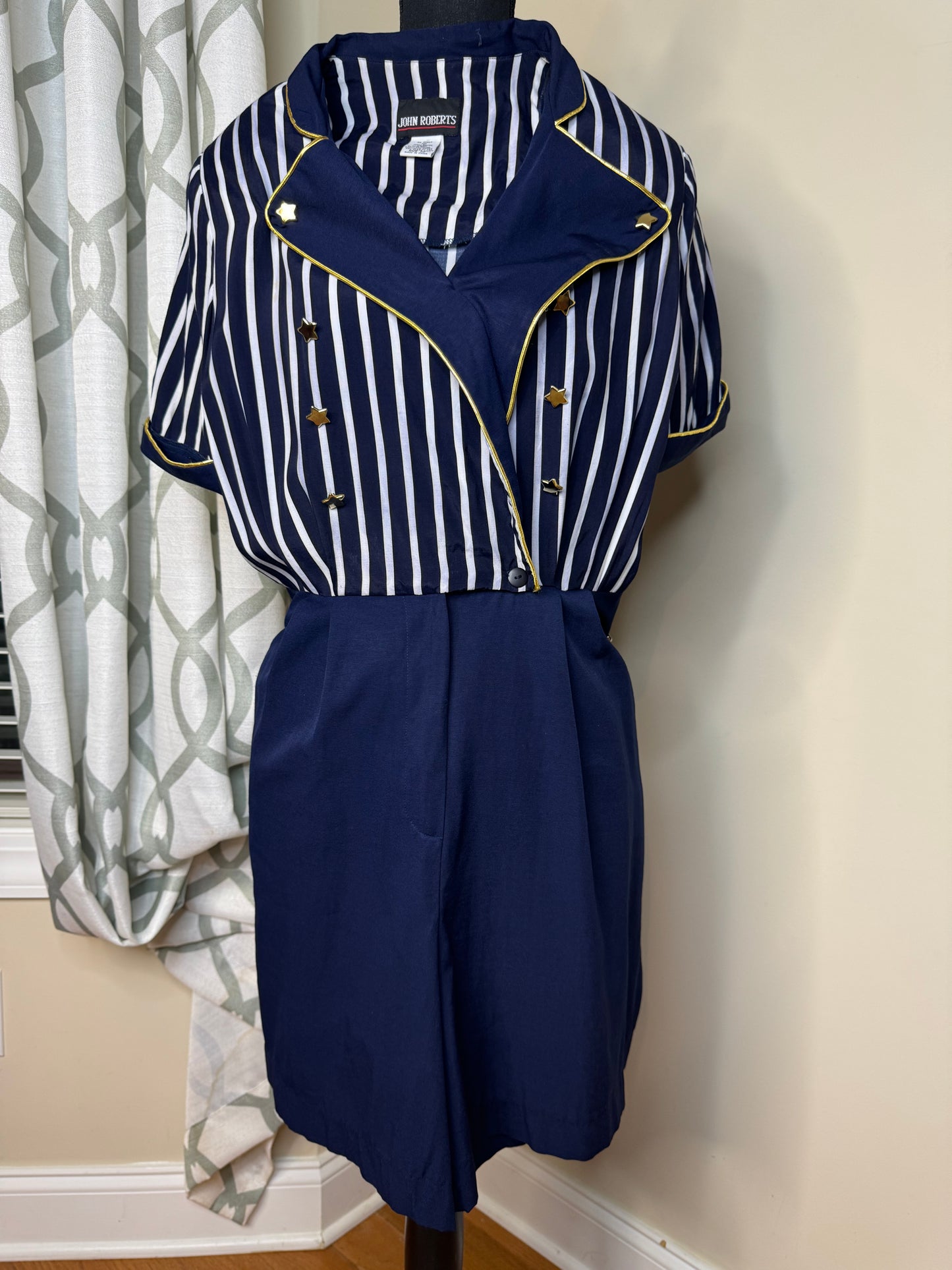 Judith Roberts 1980's Vintage Romper