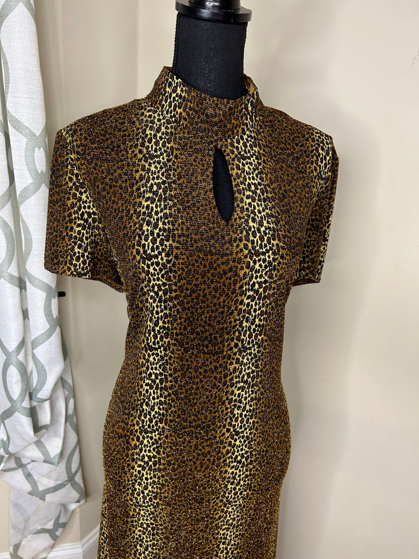 Scarlett Animal Print Vintage Dress NWT