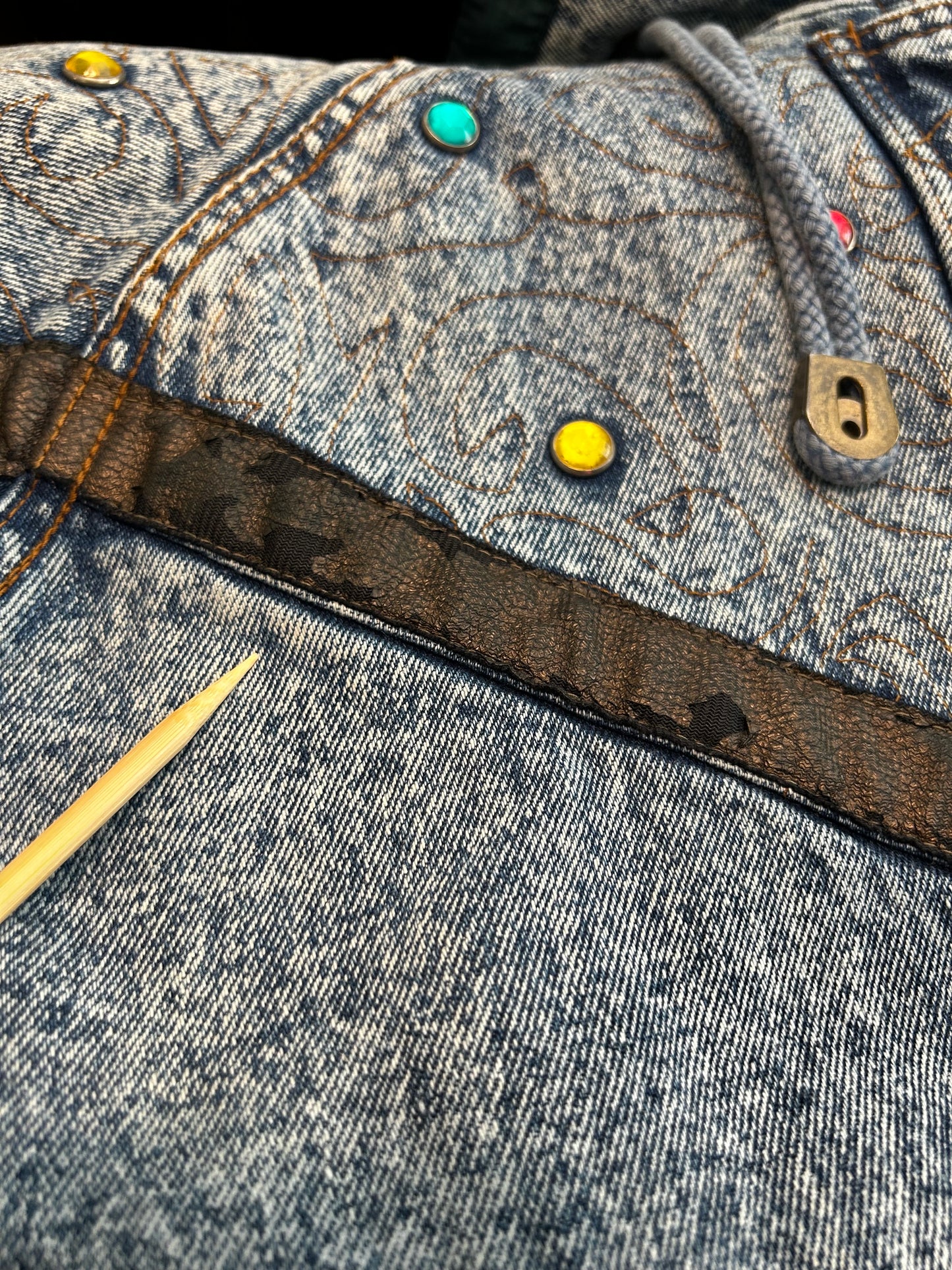 Vintage Bejeweled Denim Jacket