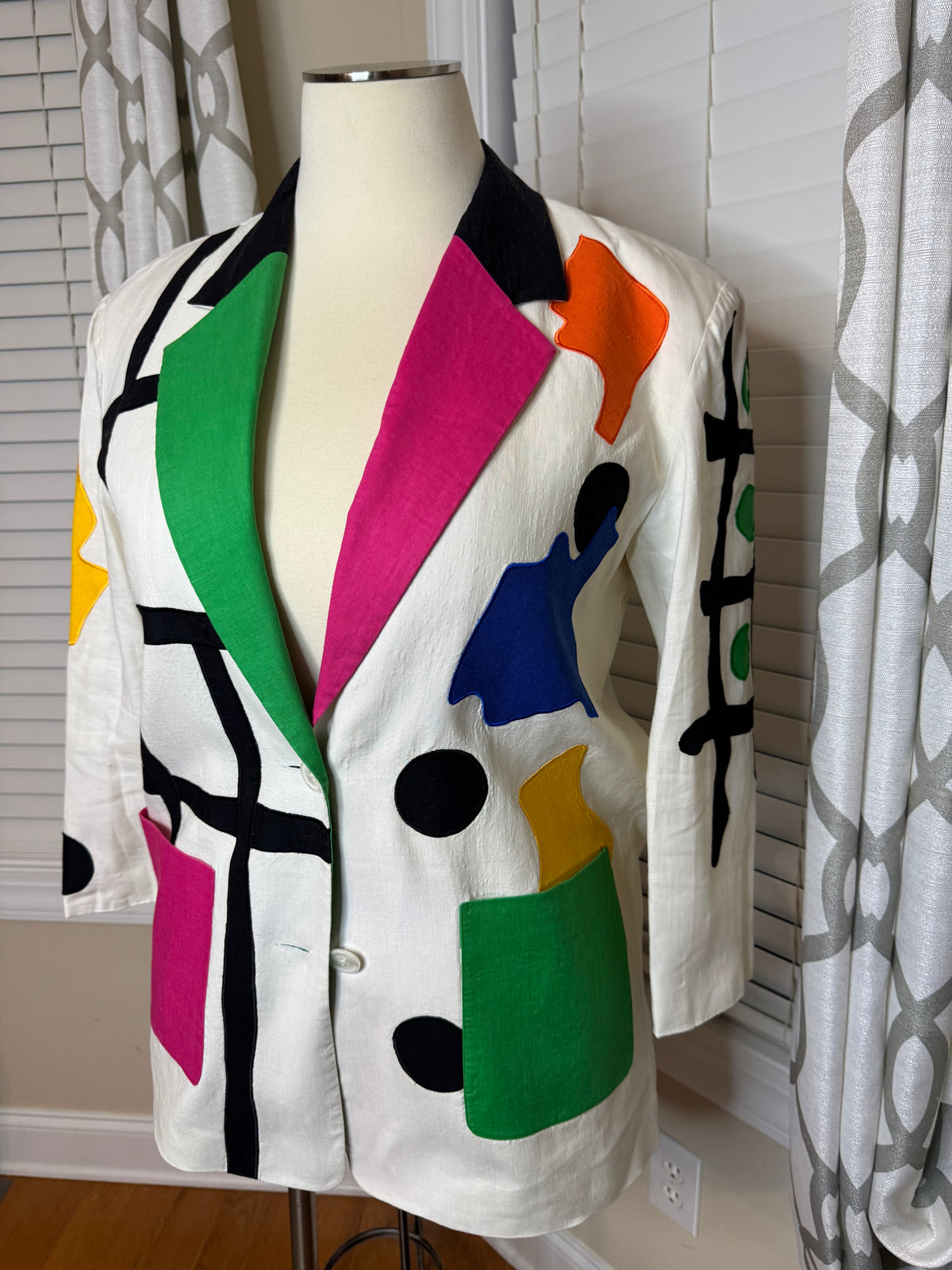 I.B. Diffusion Abstract Print Blazer