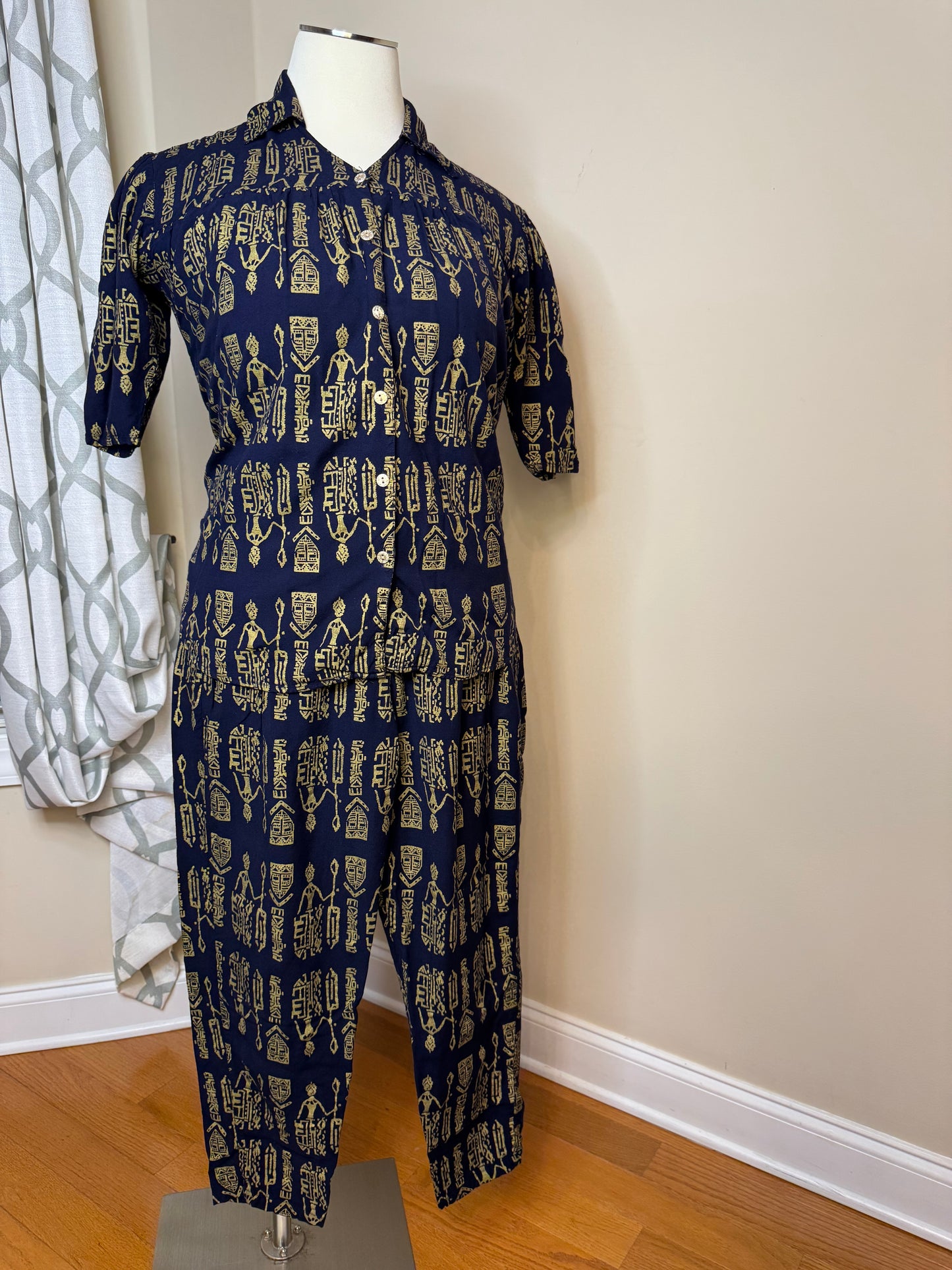 Vintage Marla Kim 2-Piece Pant Set