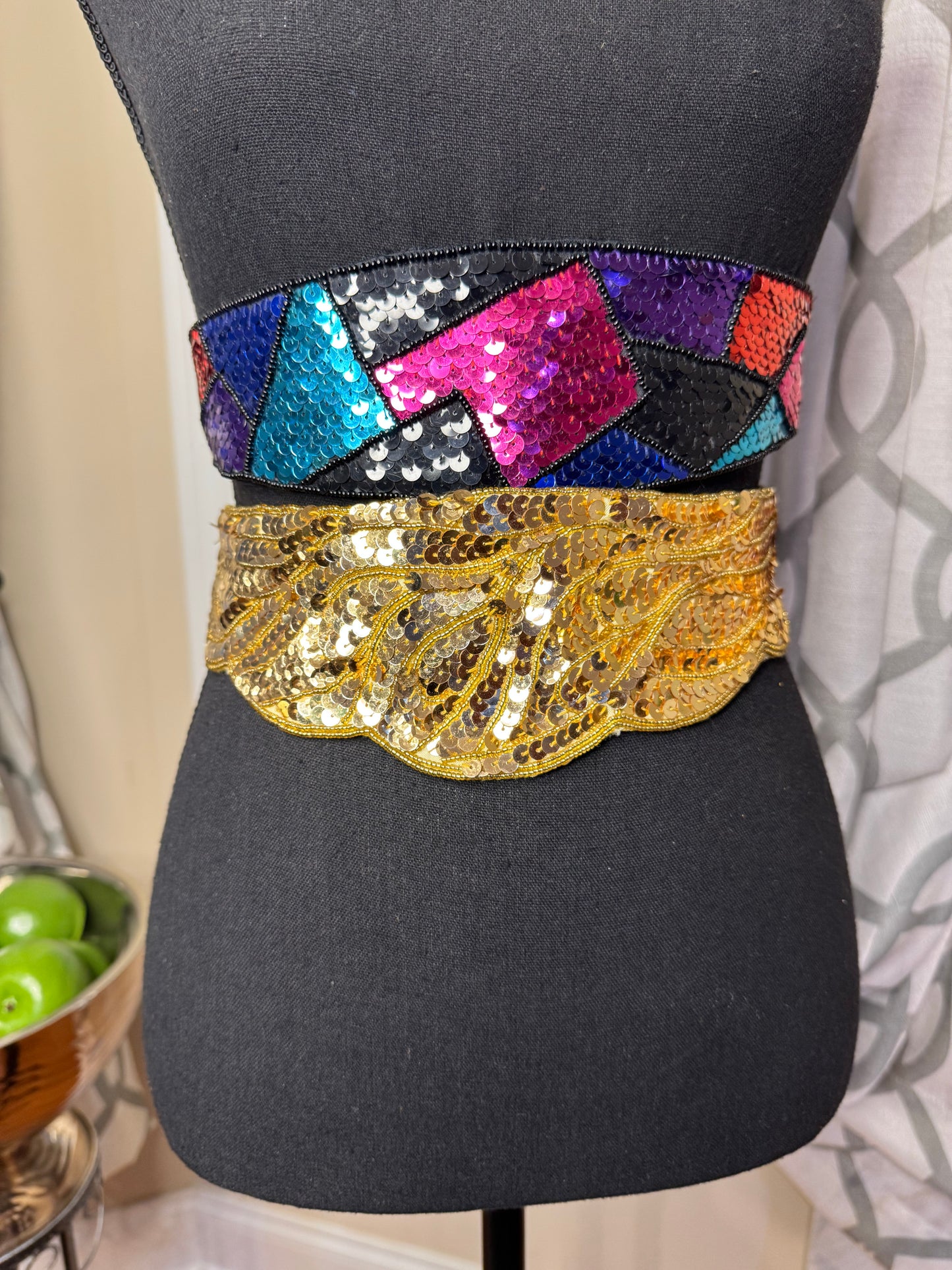 Vtg Sequin Belt Bundle