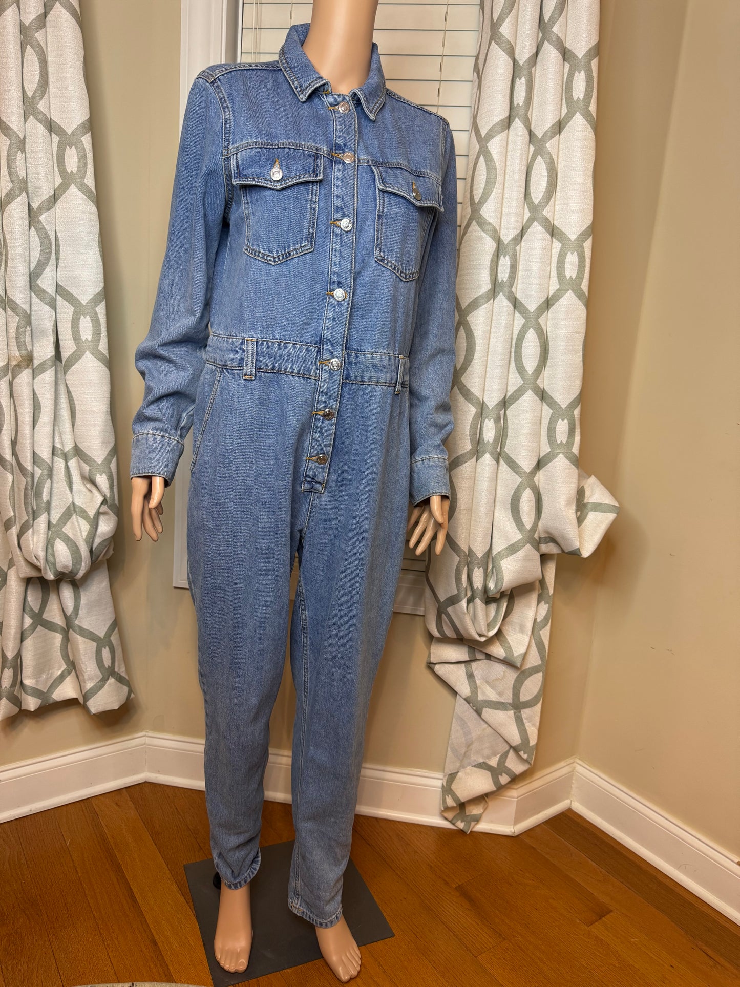 Topshop Denim Romper