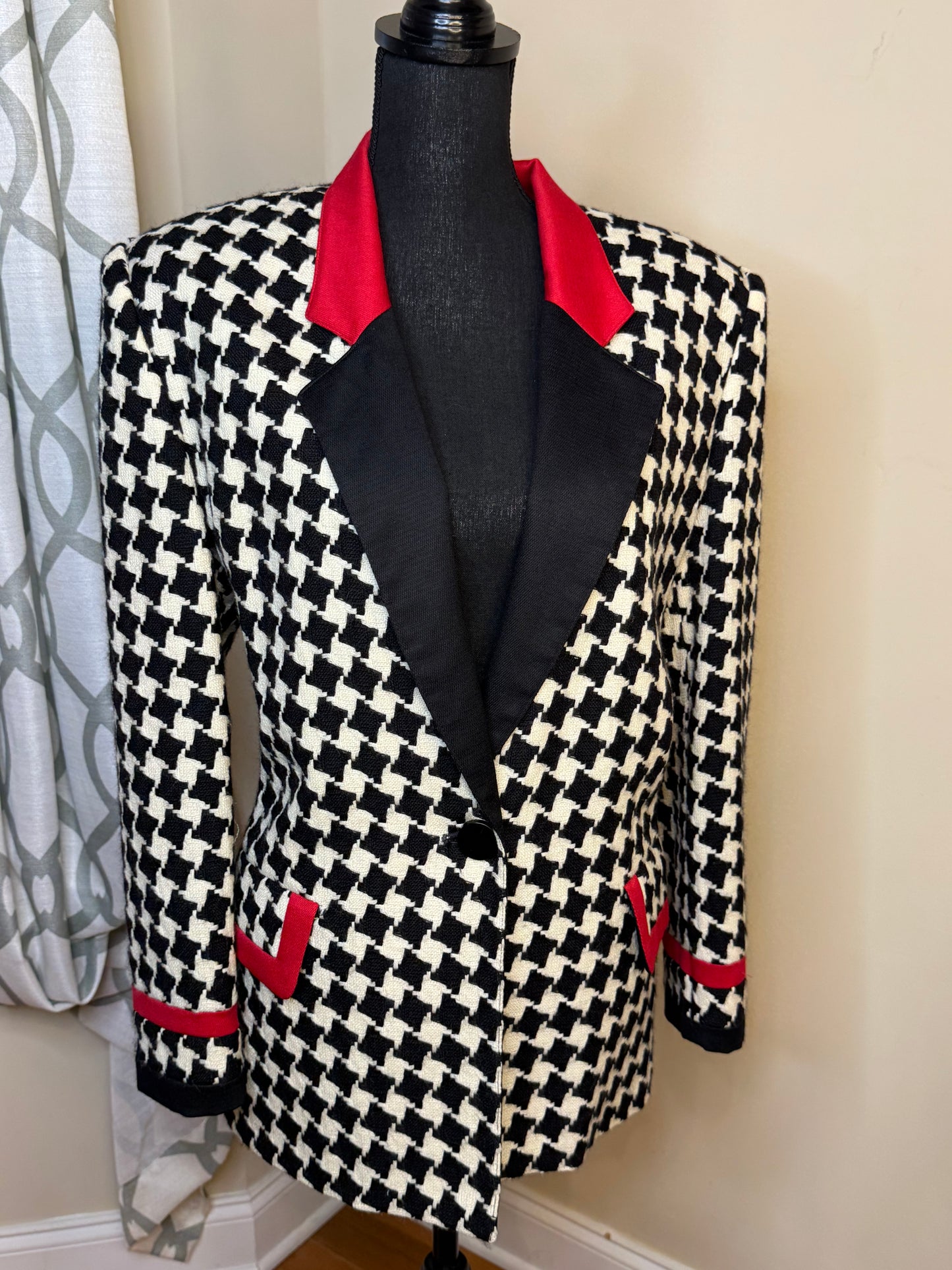 Harve Benard Vintage Houndstooth Blazer