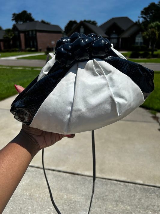 Black and White Vintage Clutch