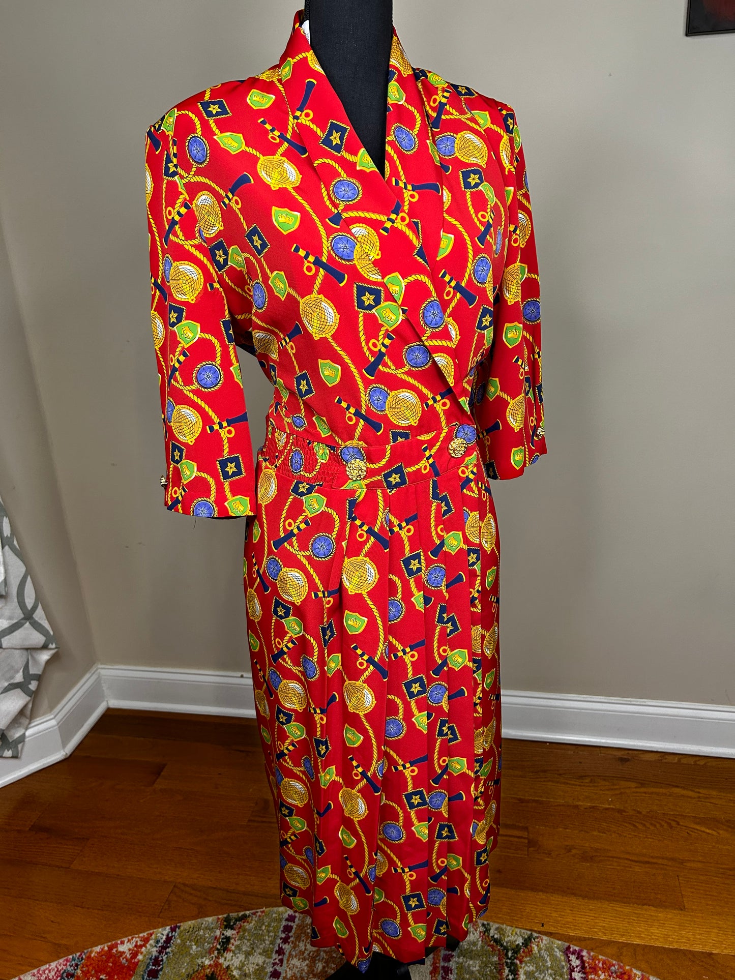 Vintage MS Chaus Nautical Dress