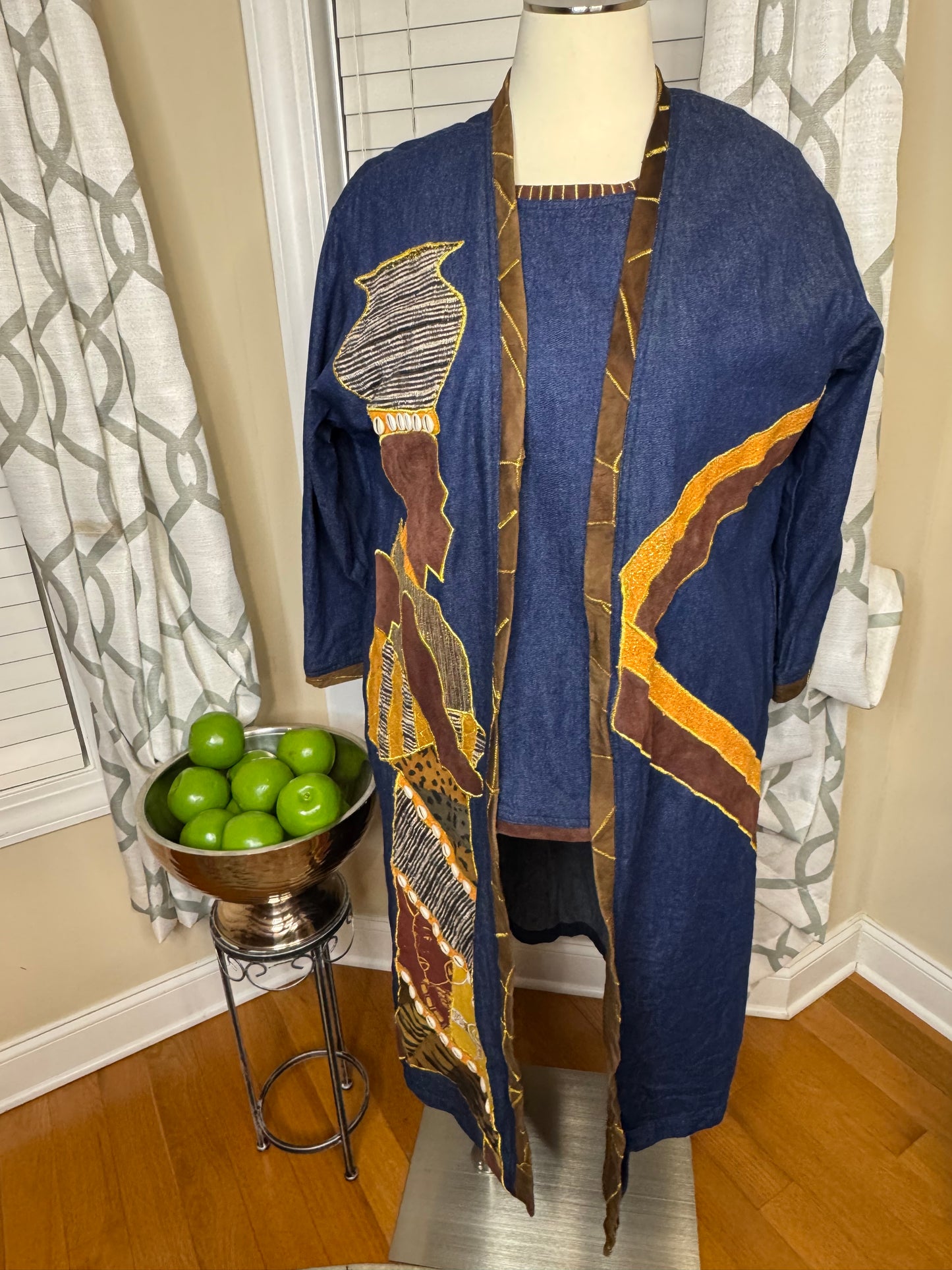 Molato 2-Piece Denim Shirt and Duster Set