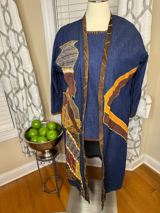 Molato 2-Piece Denim Shirt and Duster Set