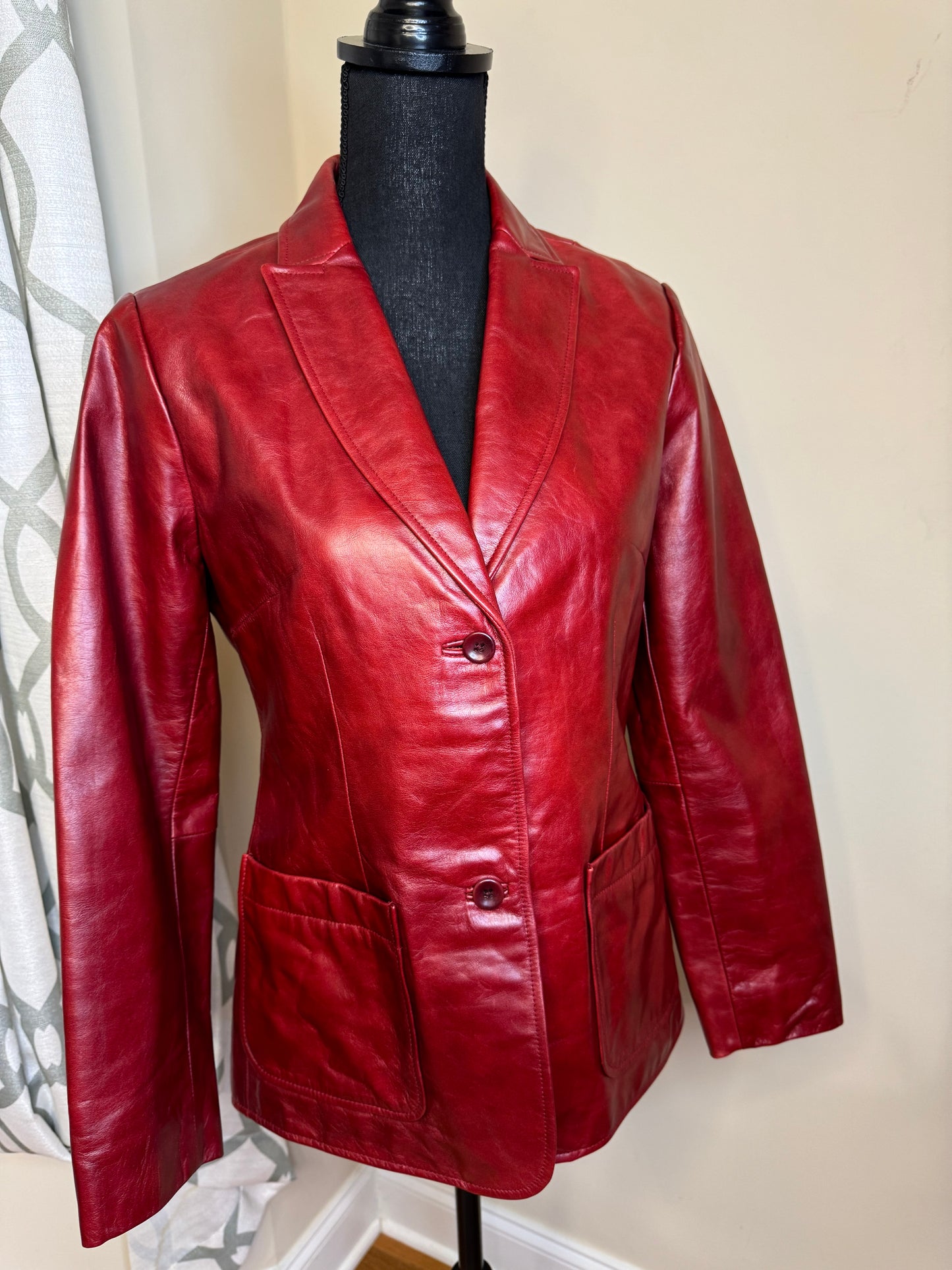 Vtg GAP 100% Genuine Leather Jacket