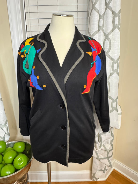 I.B. Diffusion Abstract Print Blazer