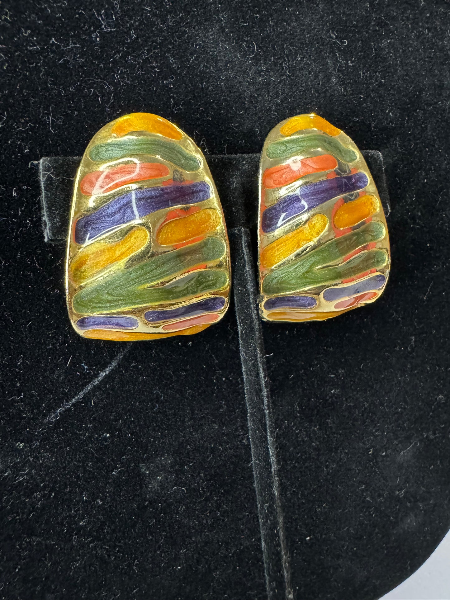 Vtg 90s Mutlicolor Earrings