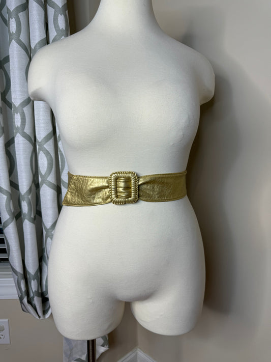 Metallic Gold Adjustable Belt