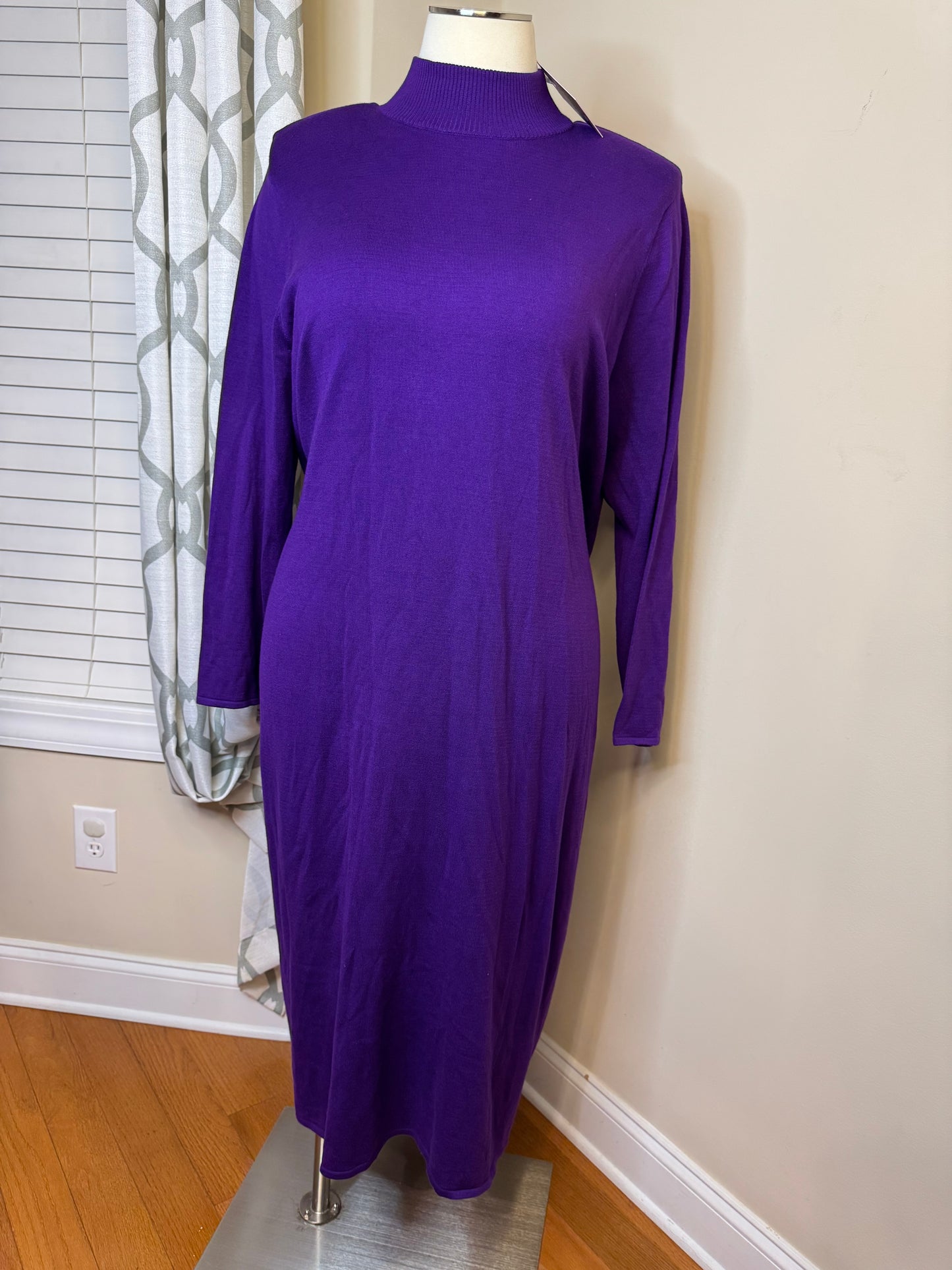 Sergio Hudson "Strong Shoulder" Sweater Dress NWT