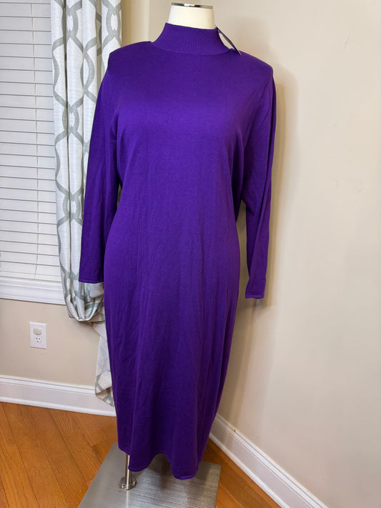Sergio Hudson "Strong Shoulder" Sweater Dress NWT