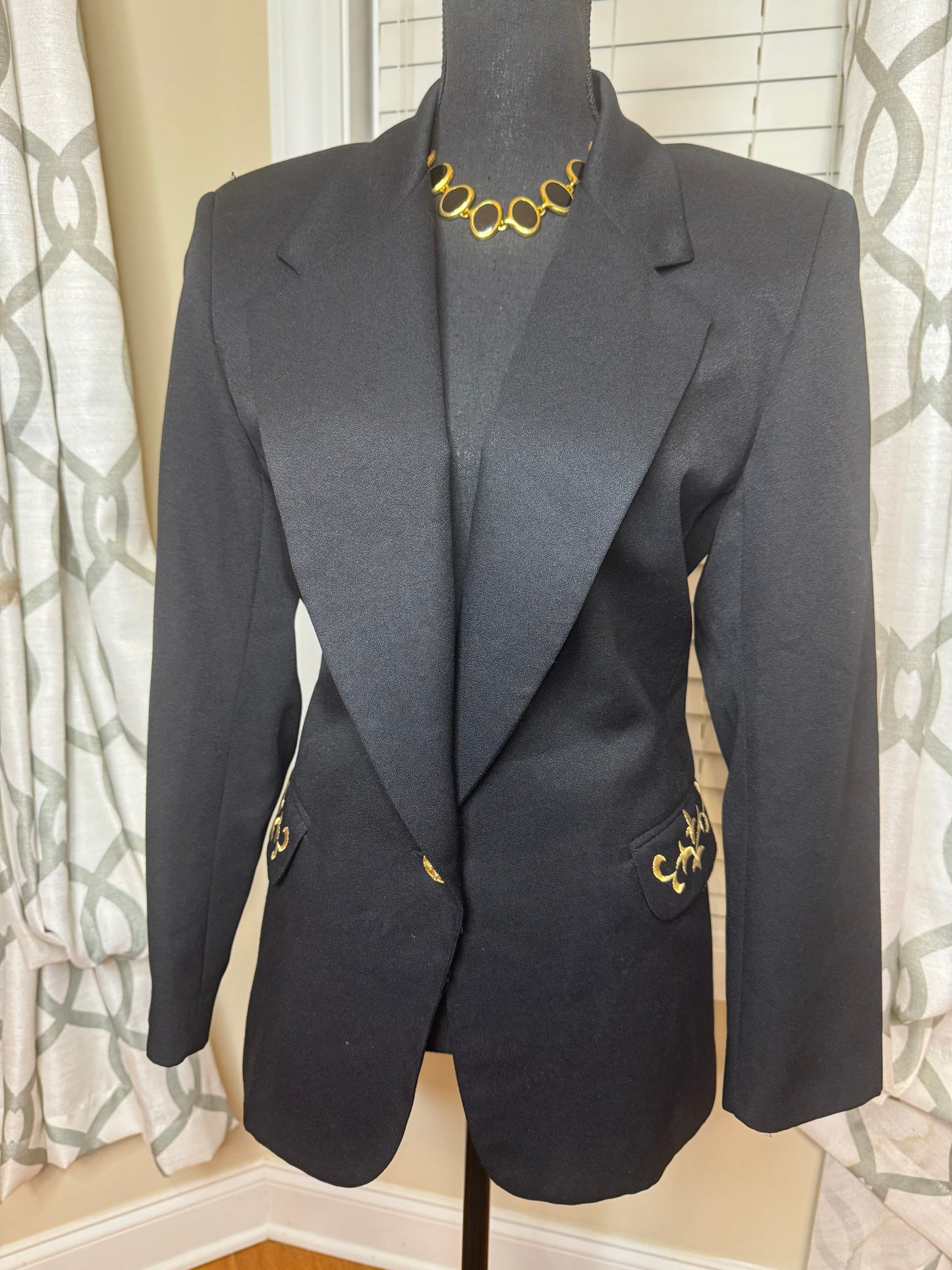 Alfred Dunner Embroidered Vintage Blazer