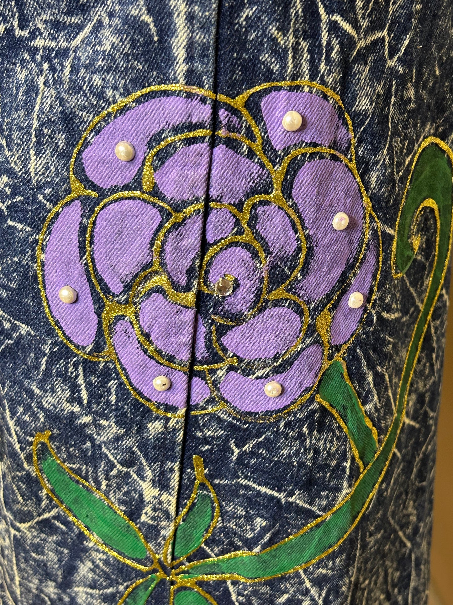 Christie of California Acid Wash Skirt