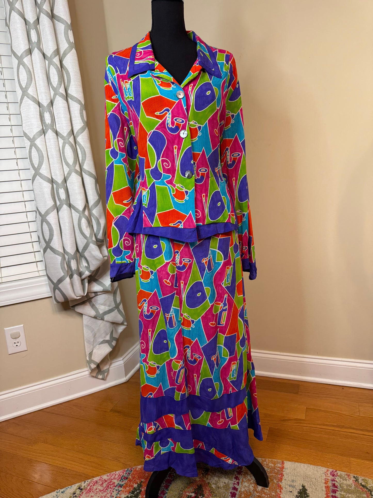 Key Lime Pie Vintage 2-Piece Skirt Set