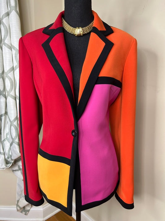 Colorblock Sandra Blazer