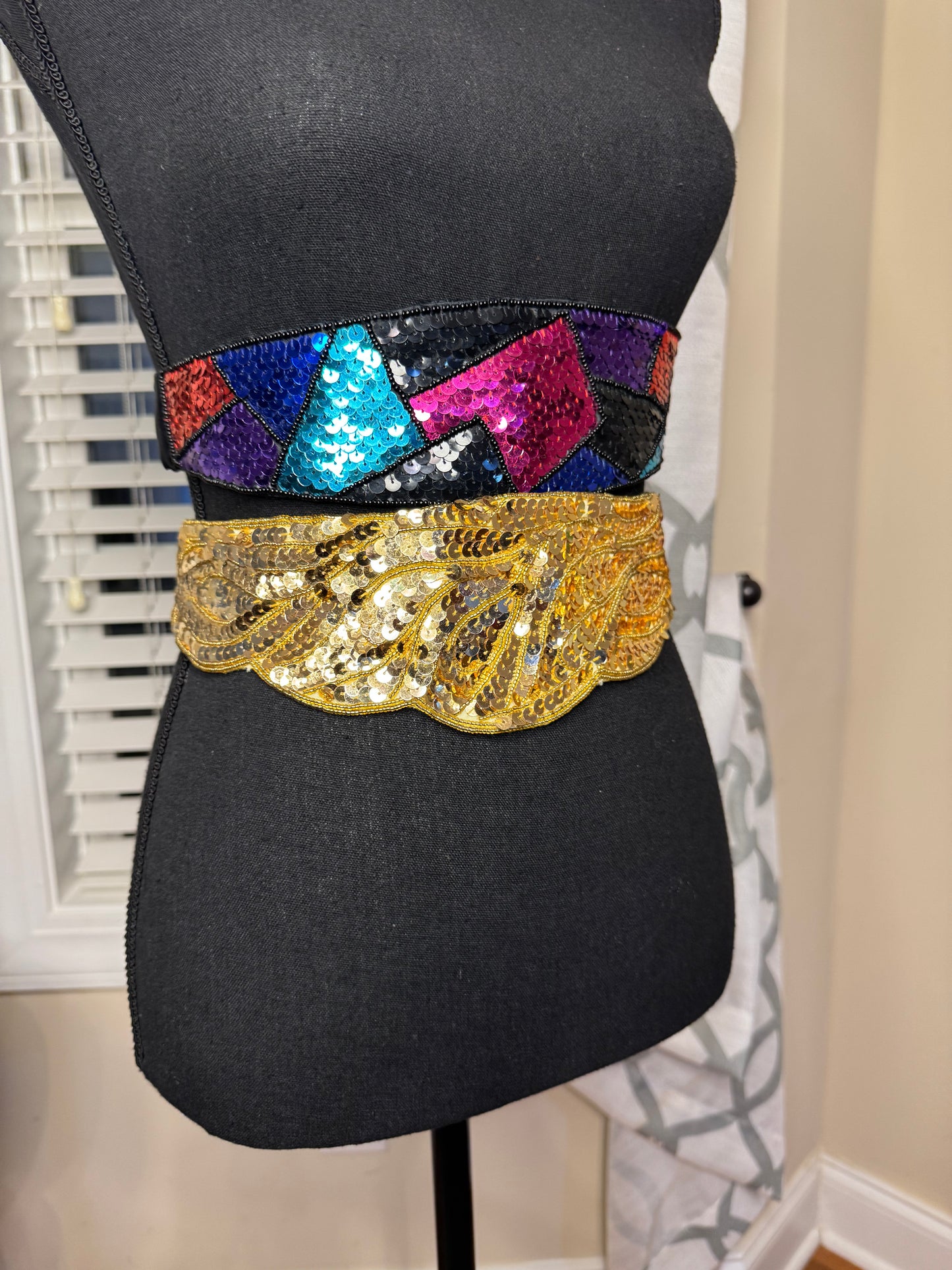 Vtg Sequin Belt Bundle