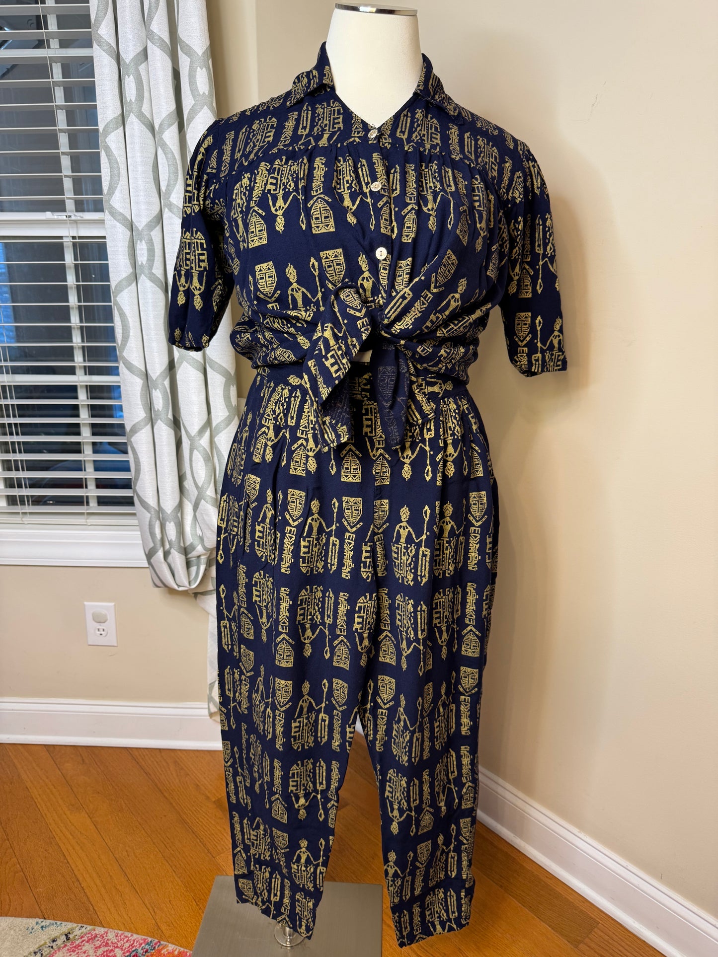 Vintage Marla Kim 2-Piece Pant Set