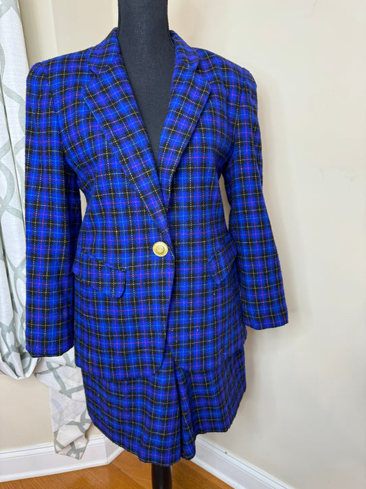 80s Vintage Norton McNaughton 2-Piece Tweed Short Set