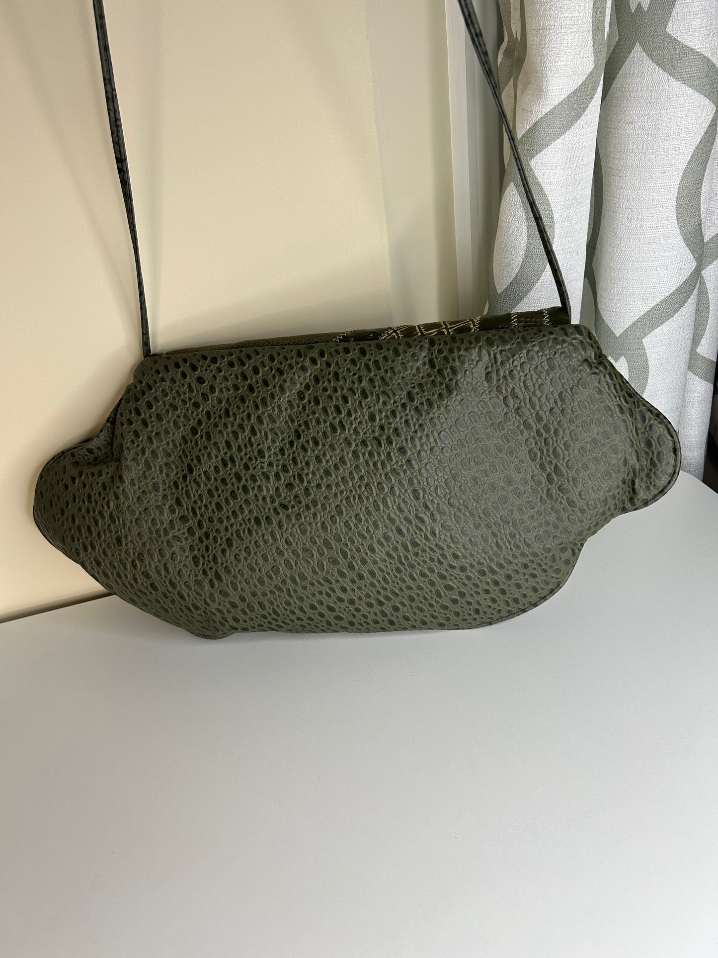 Bags by Maxim Genuine Leather Clutch with Gems