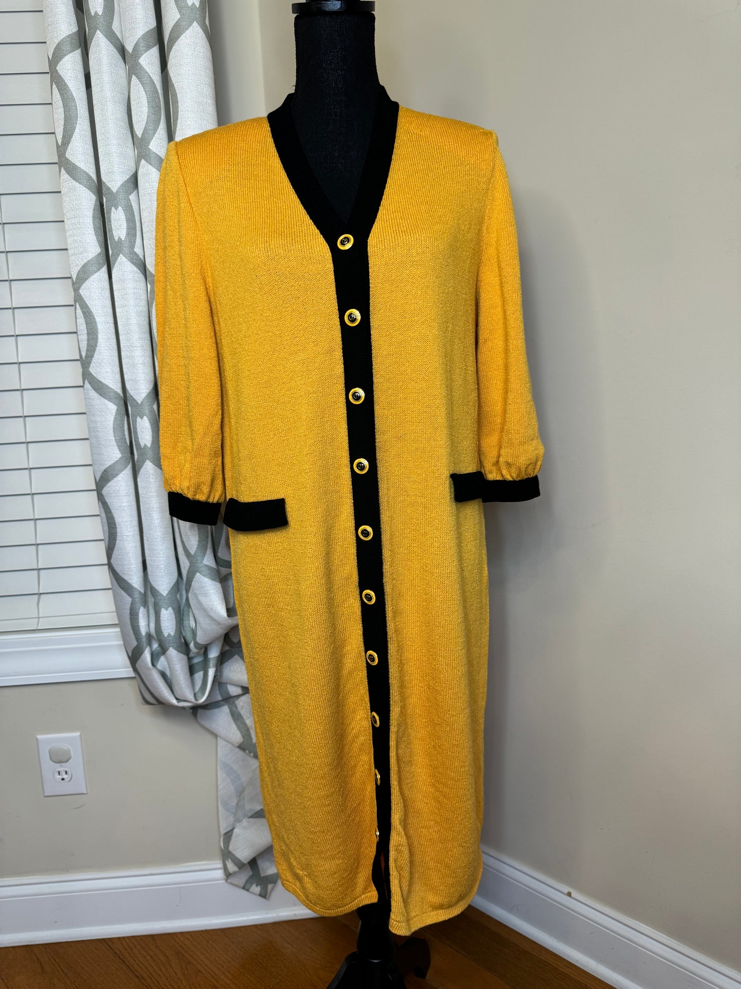 Vtg Comma Knit Collection Dress