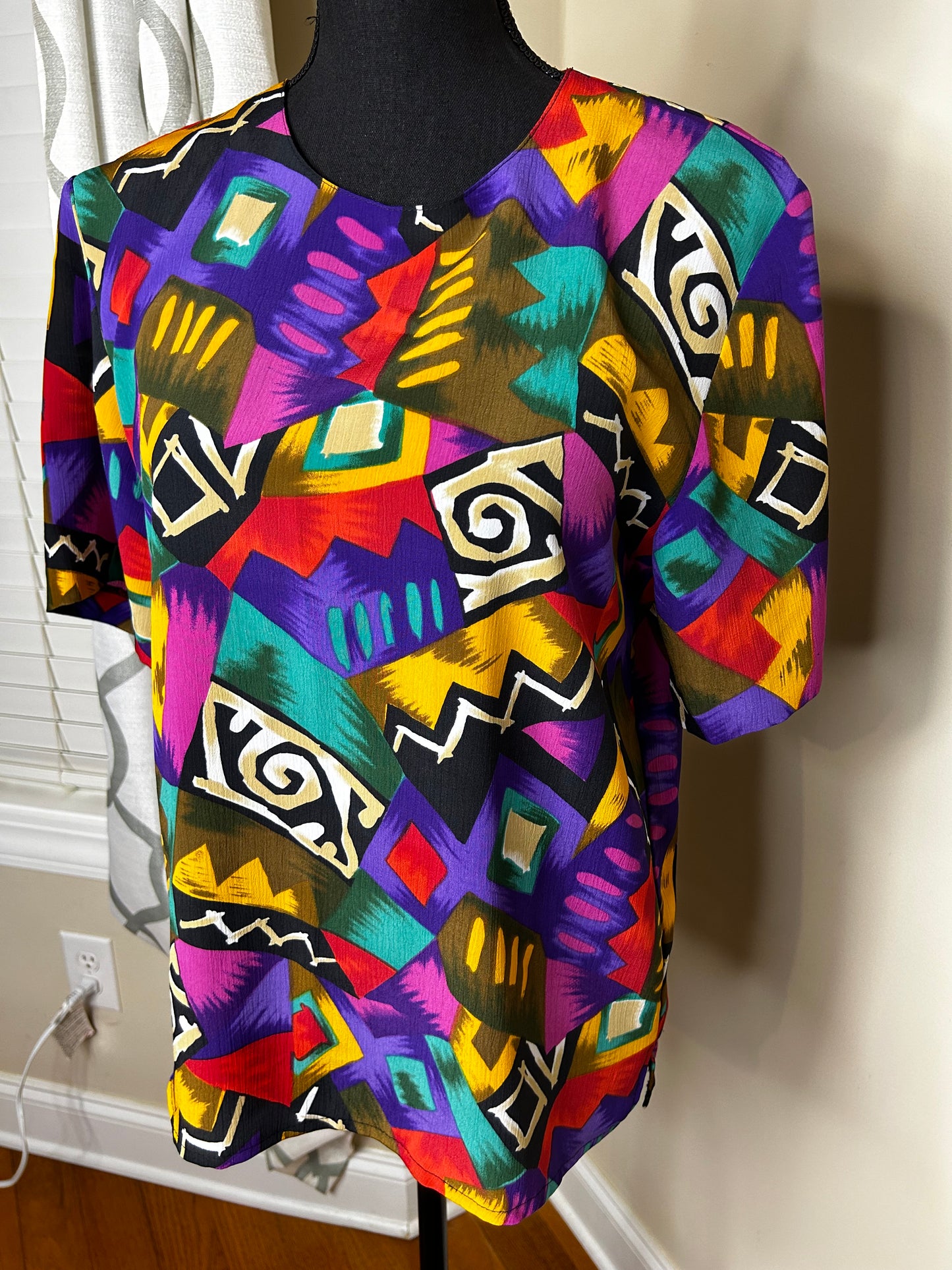 City Girl Abstract Print Shirt