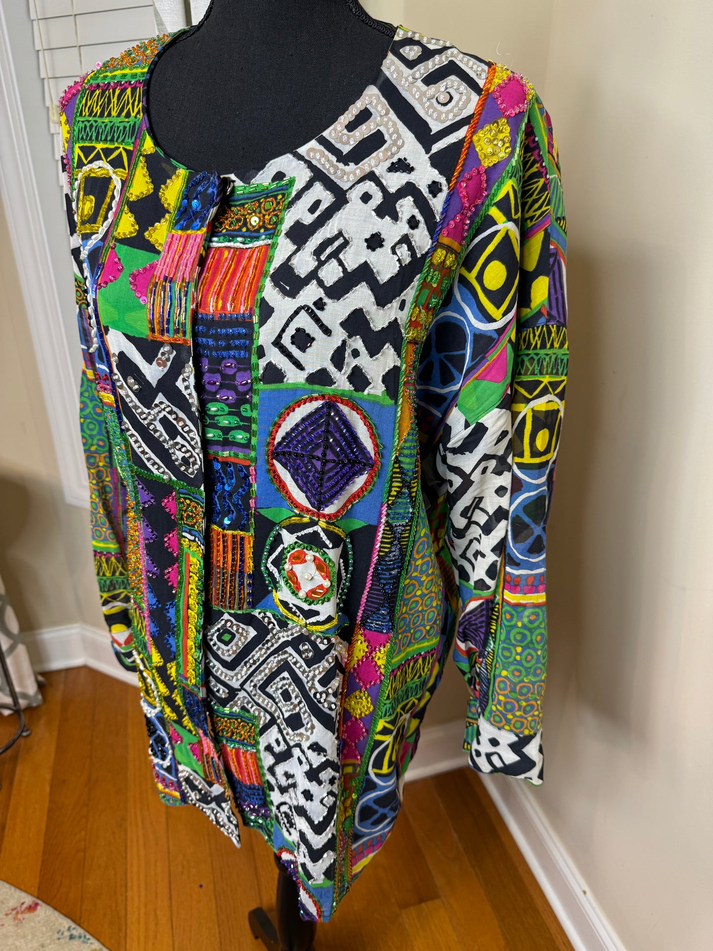 Diane Fres Original Sequin and Beaded Blazer