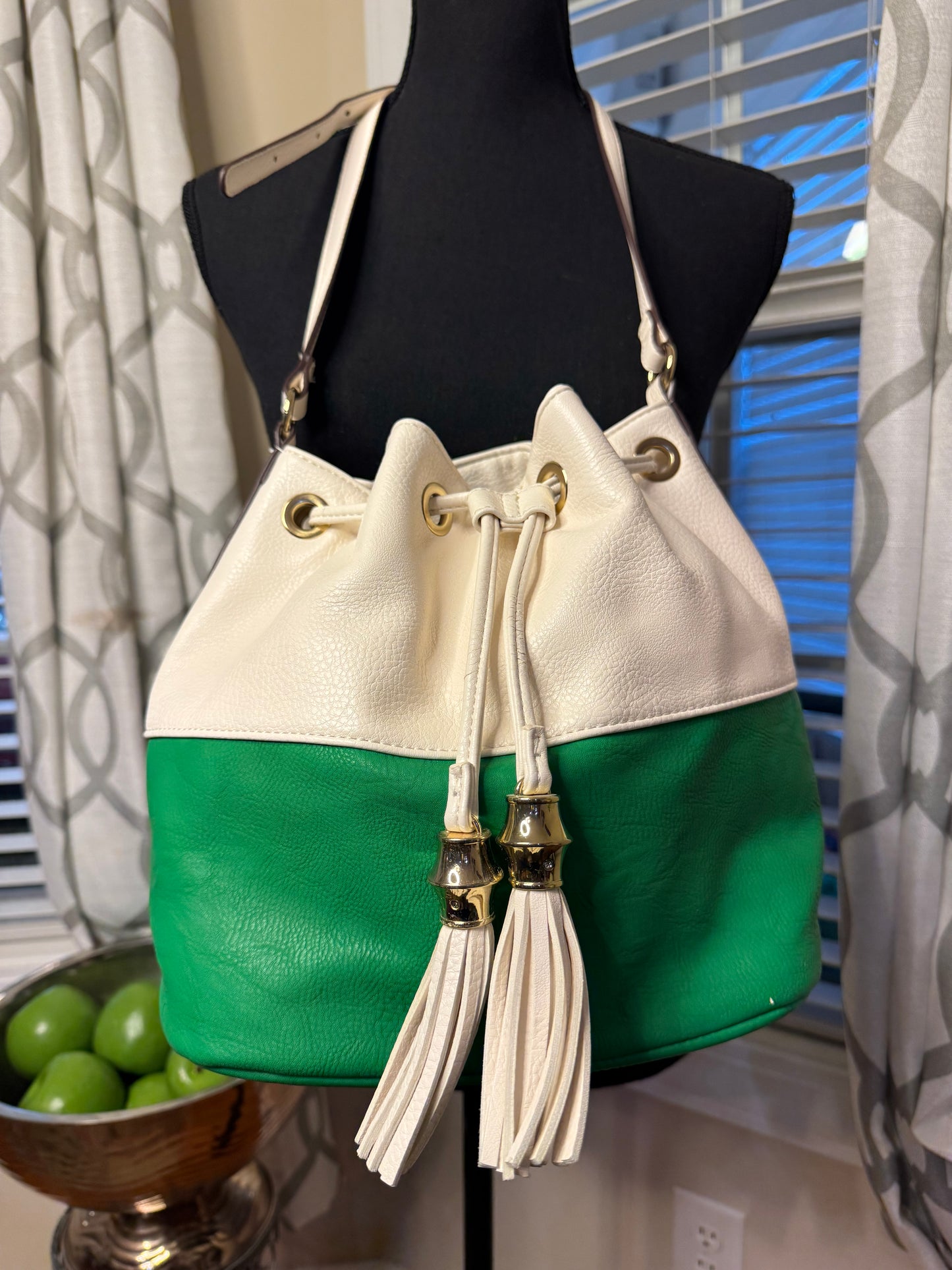 Drawstring Bucket Bag Purse with Adjustable Strap