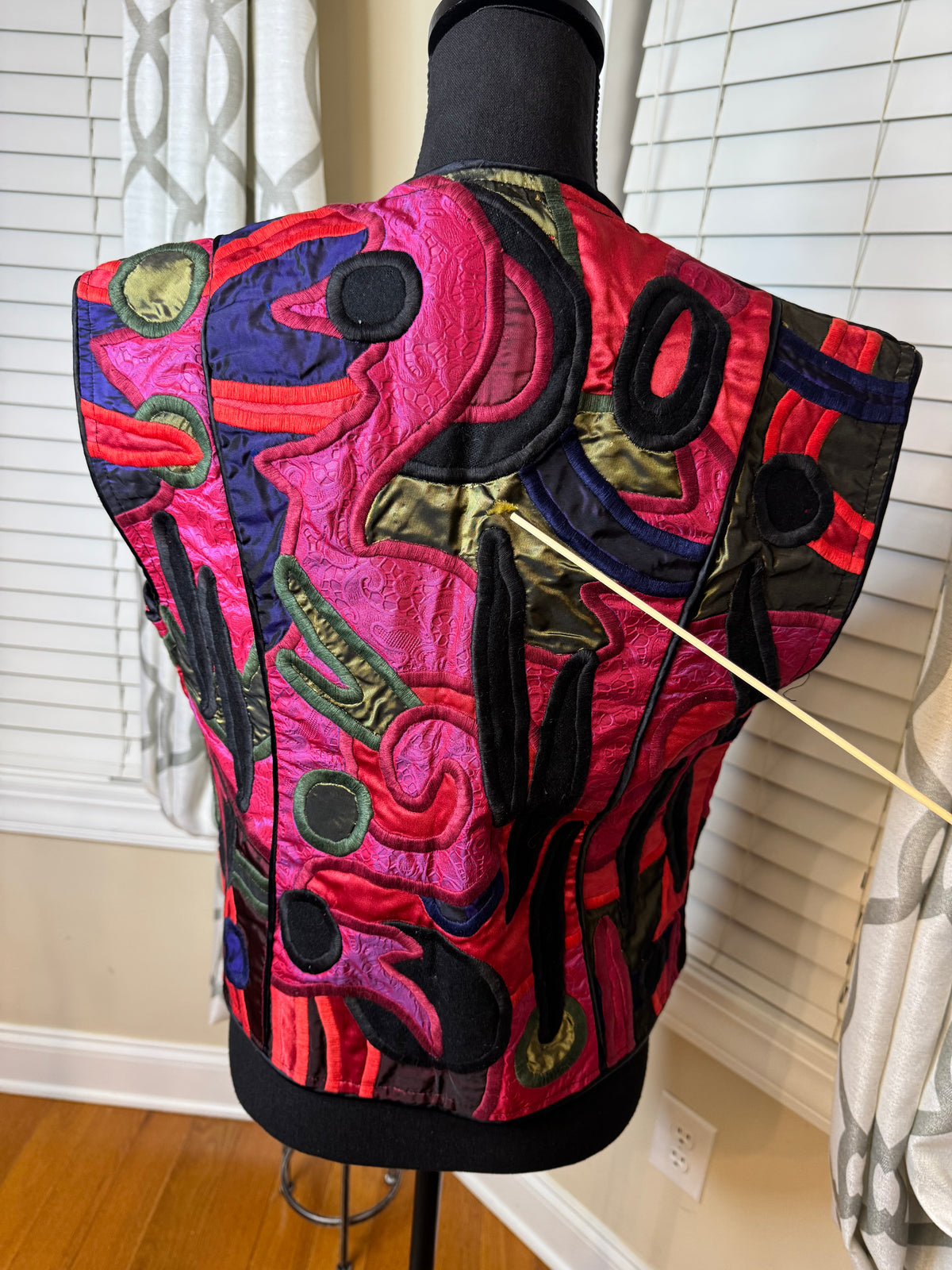 Vintage Judith Roberts 1980s Embroidered Vest