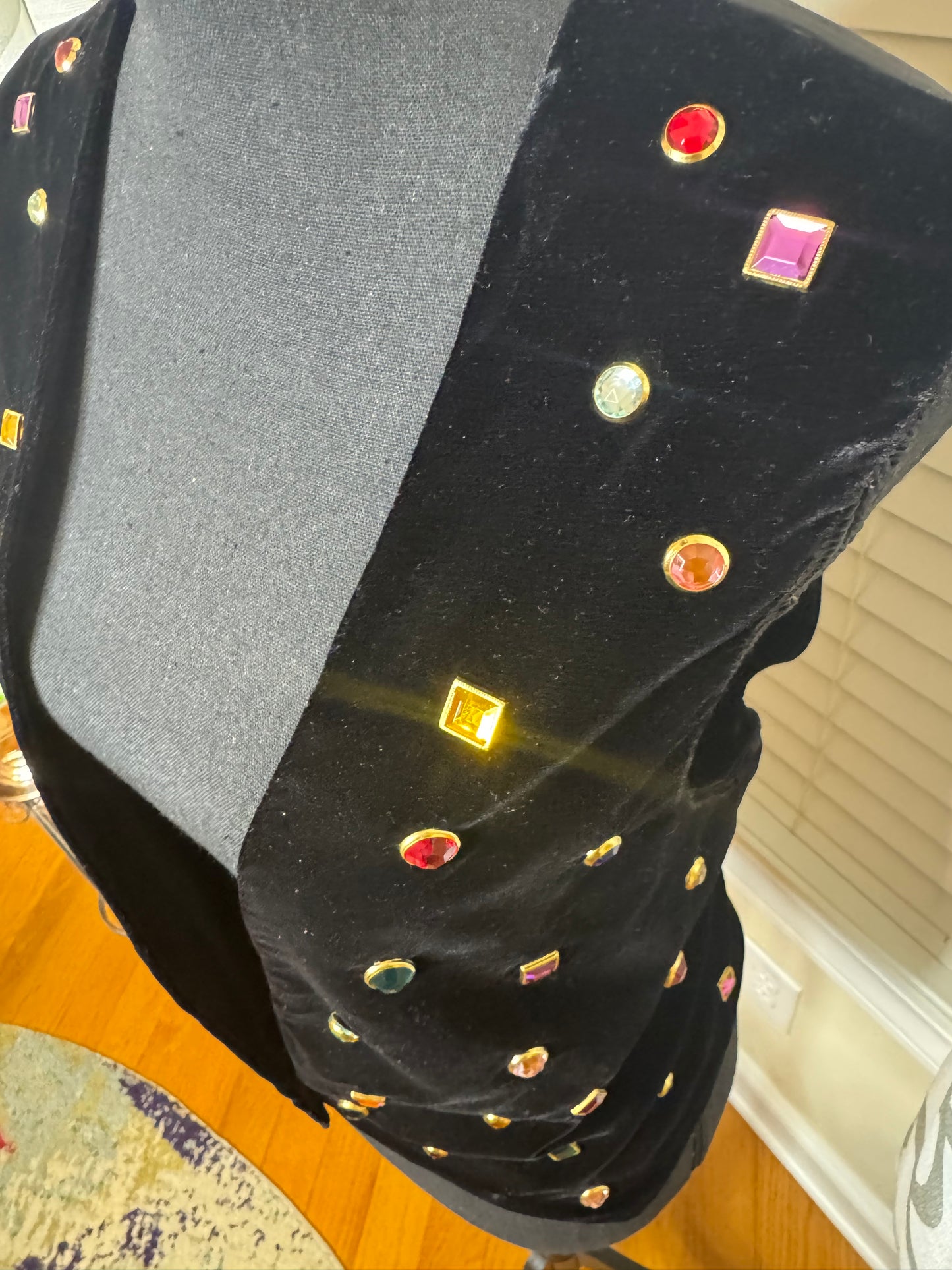 Santa Fe Duds Velour Bejeweled Vest