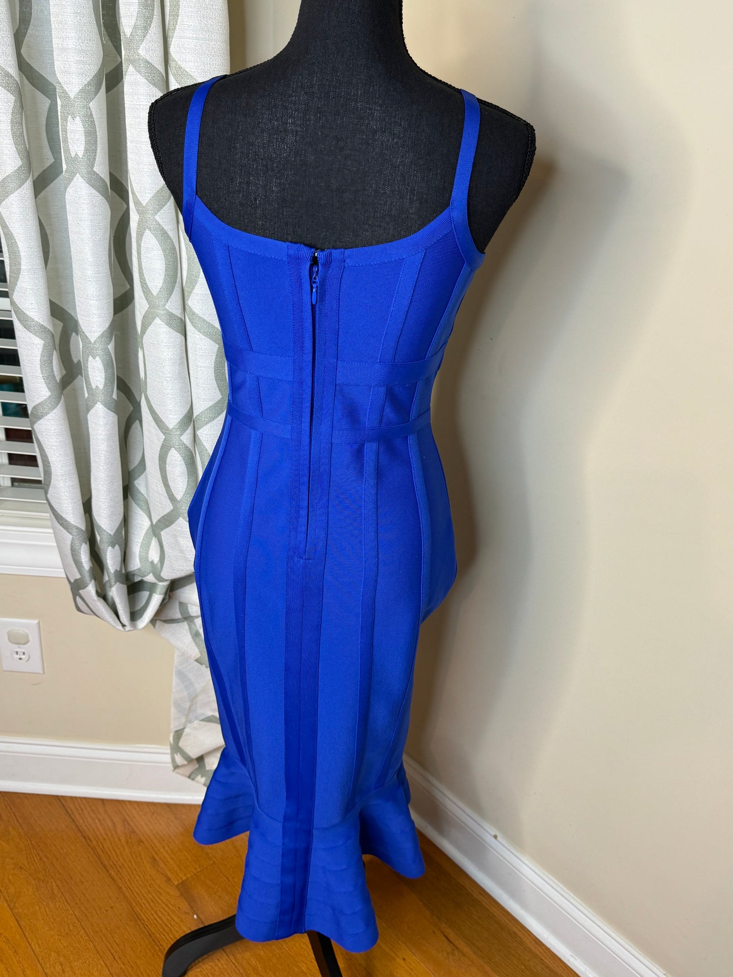Blue Bandage Midi Dress