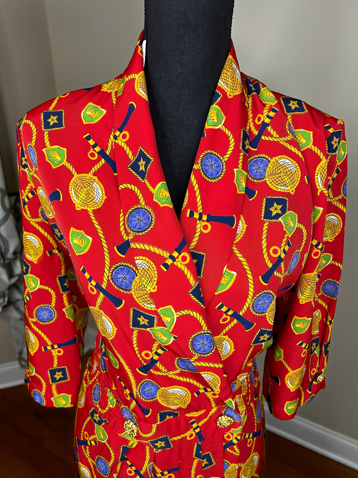 Vintage MS Chaus Nautical Dress