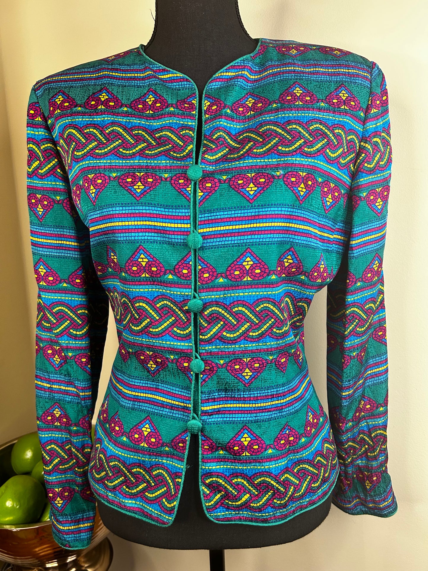 Vintage Papell Heart Designed Blazer