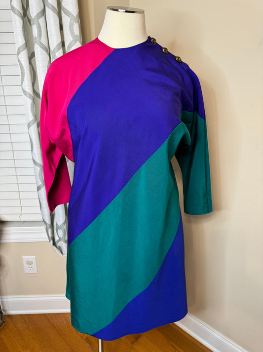 Vintage Colorblock Dress