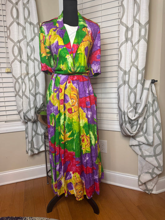 Vintage R.J. Stevens Floral Dress