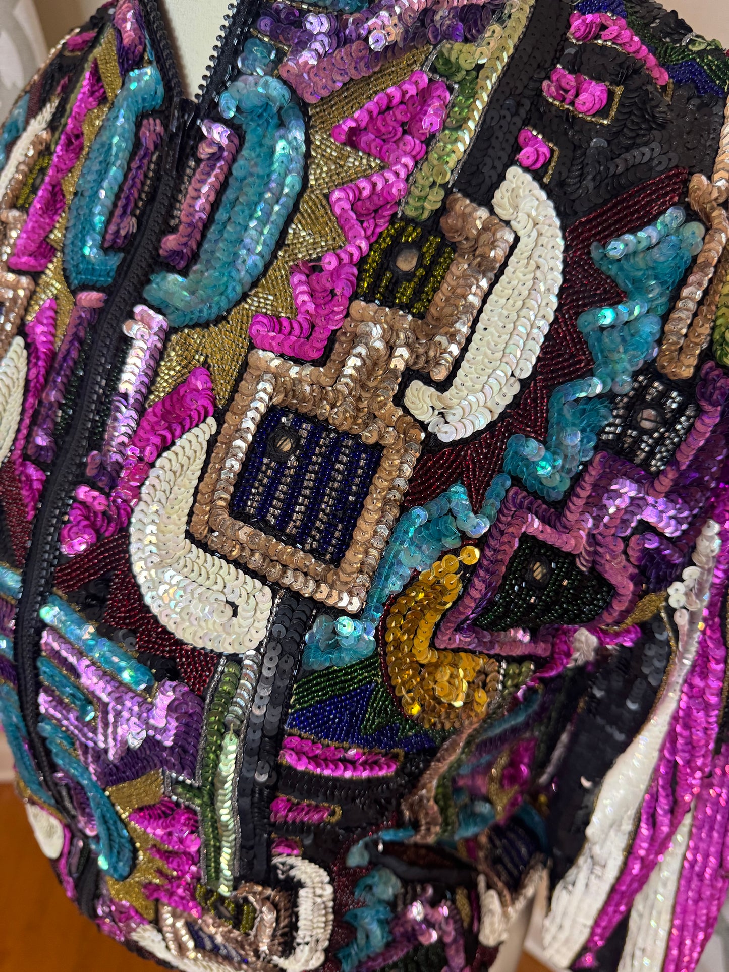 Rare Vintage Jewel Tone Bomber Jacket