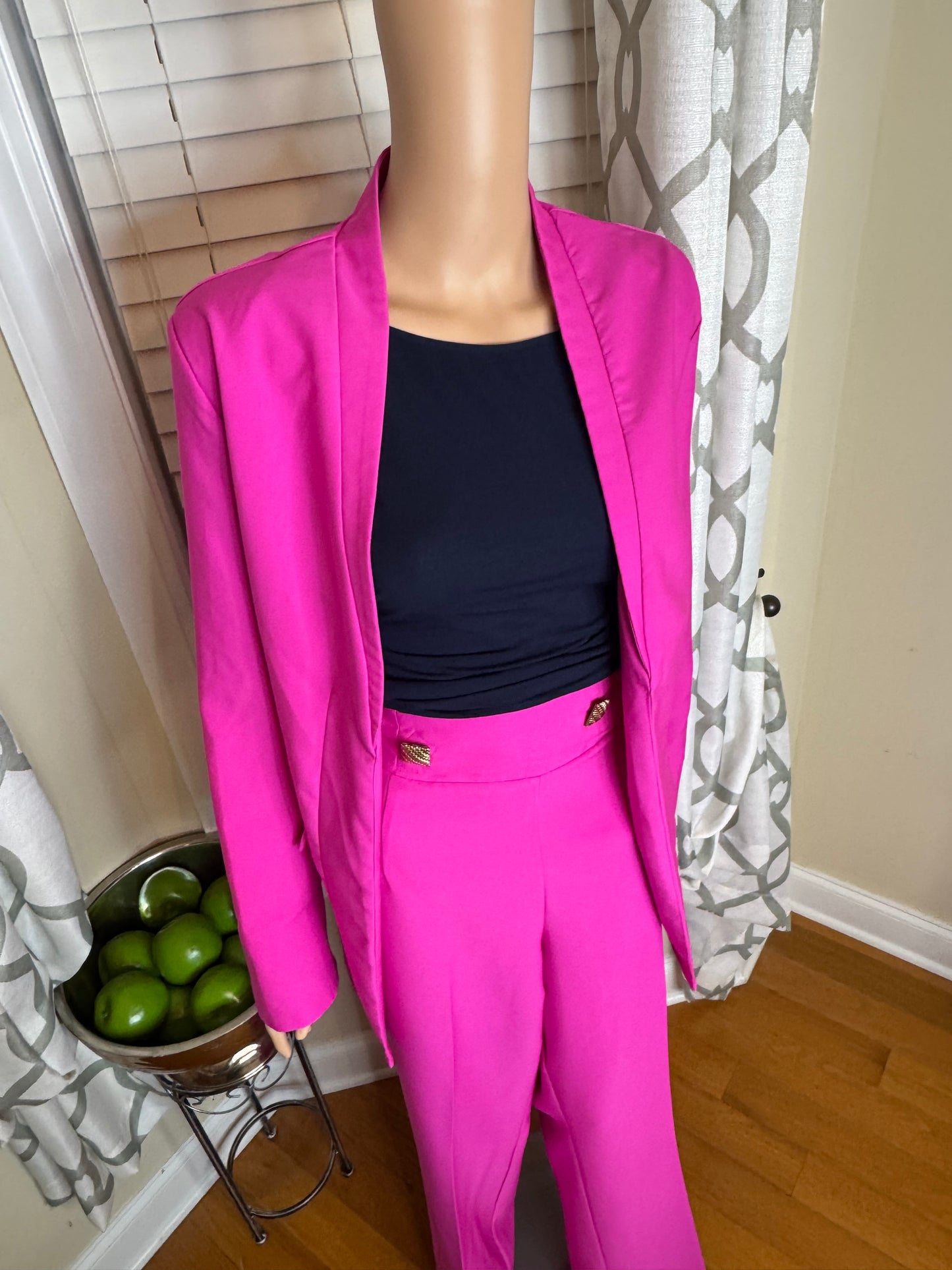 Like an Angel 2-Piece Open Blazer Pants Set