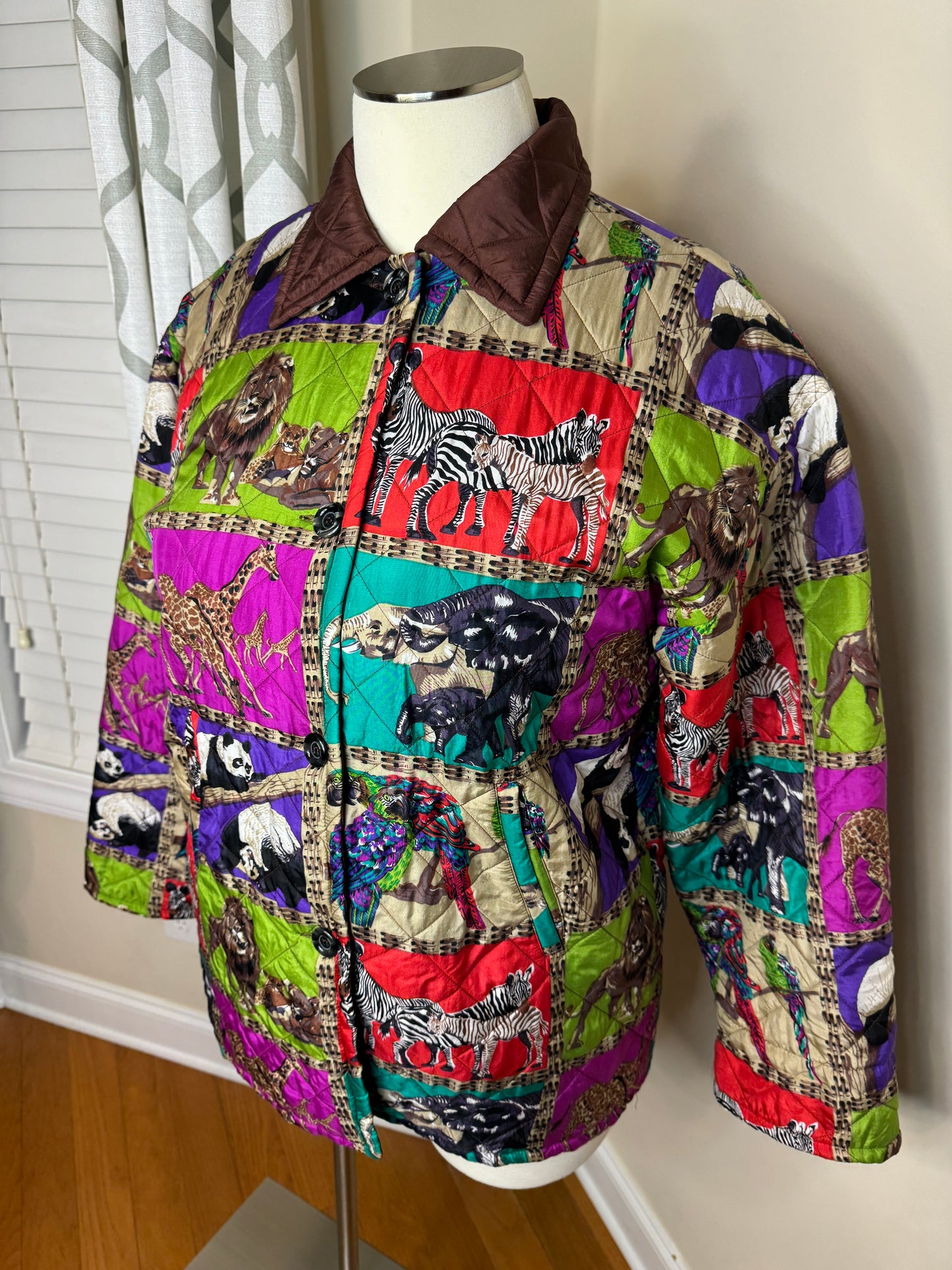 MURELI Vintage 80s/90s Animal Print Jacket