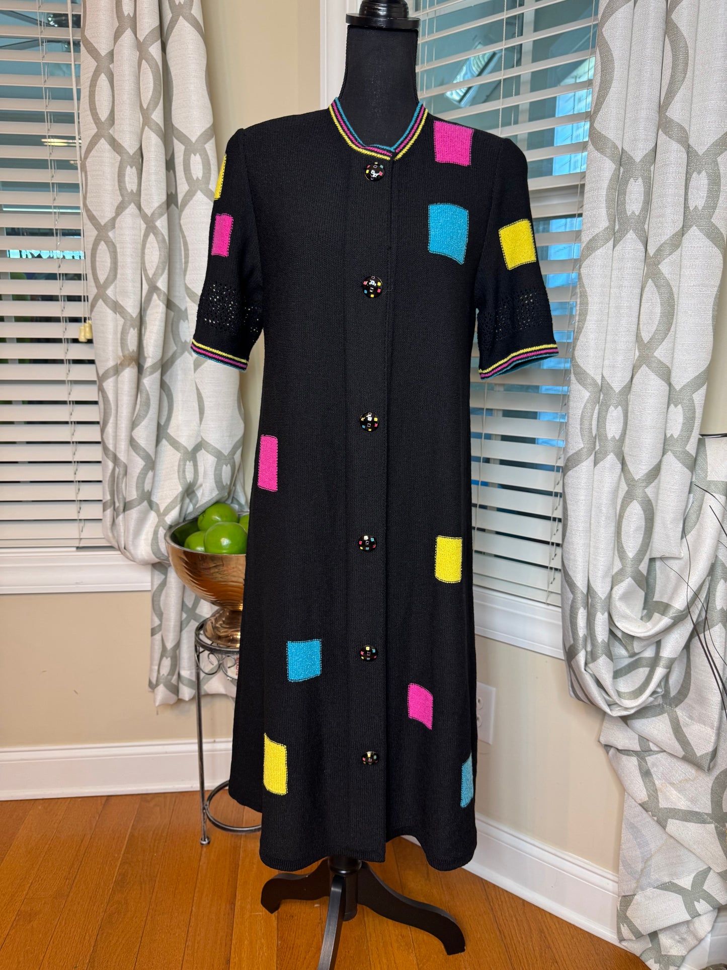 Vintage Alnoral by Al Spokavicius Colorful Dress