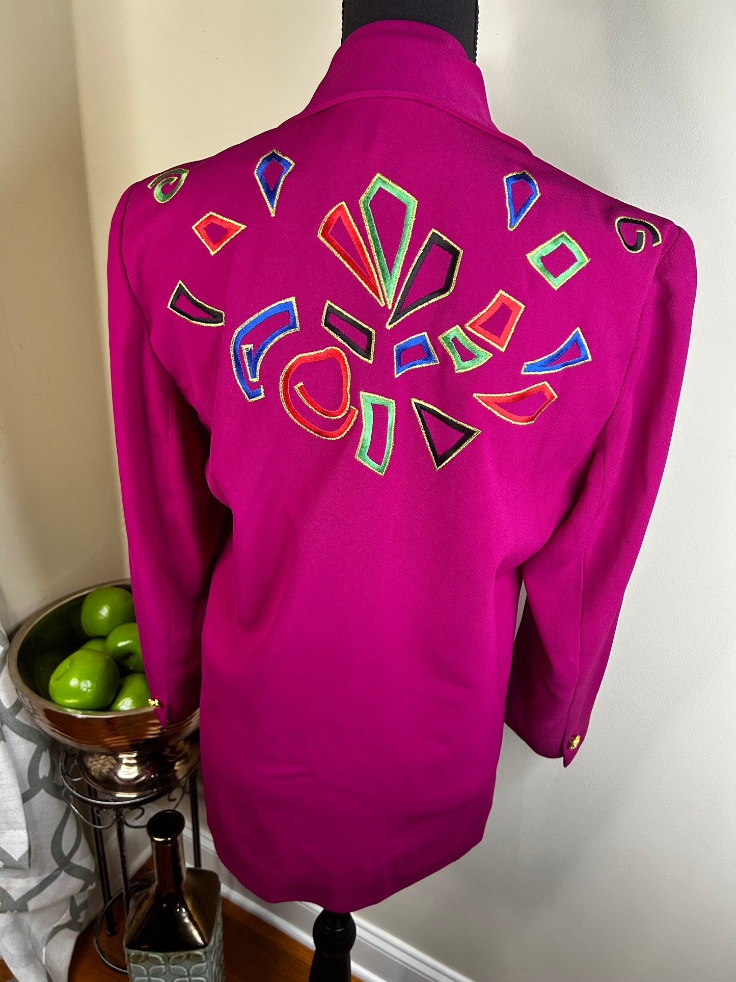 Oleg Cassini Embroidered Blazer