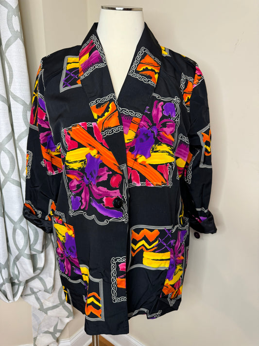 Brownstone Studio 1980s Vintage Abstract Blazer Plus Size (NWT)